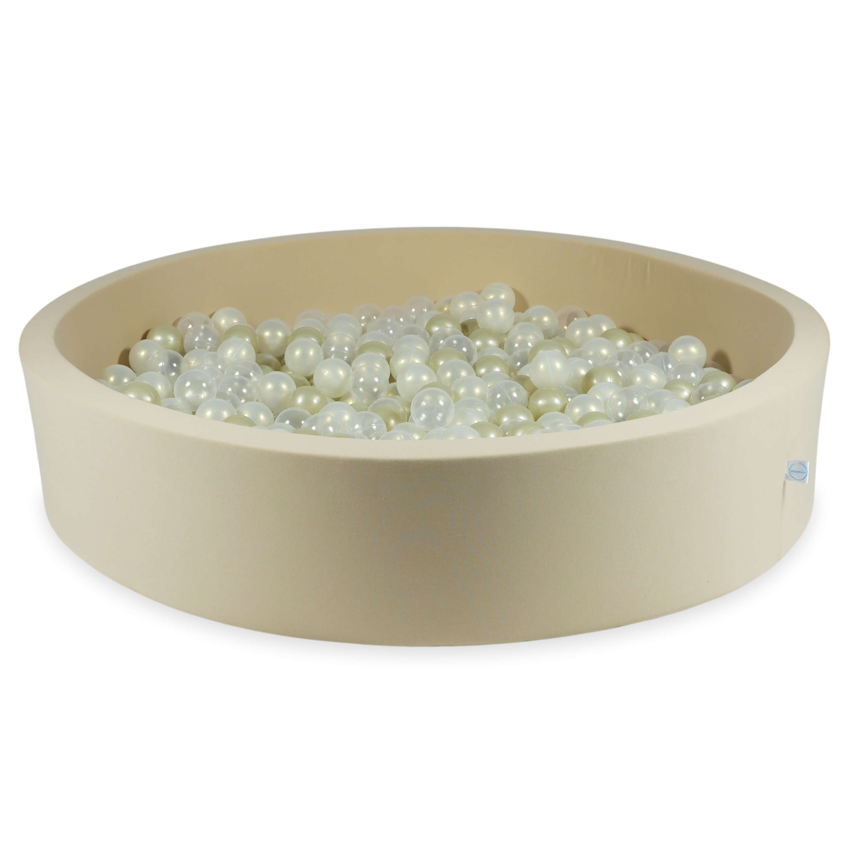 Beige ball pit 130x30 cm with 600 balls
