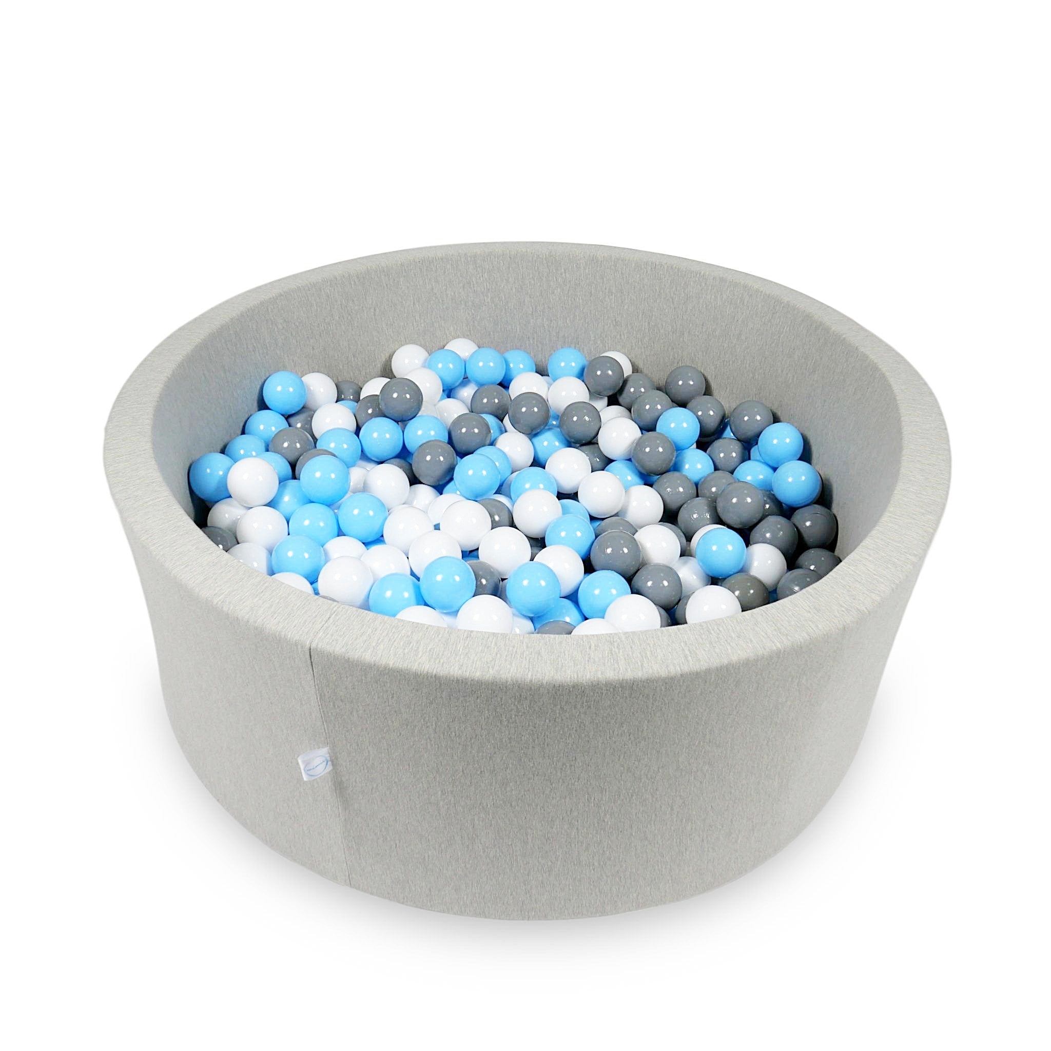 Light gray ball pit 110x40 cm with 500 balls
