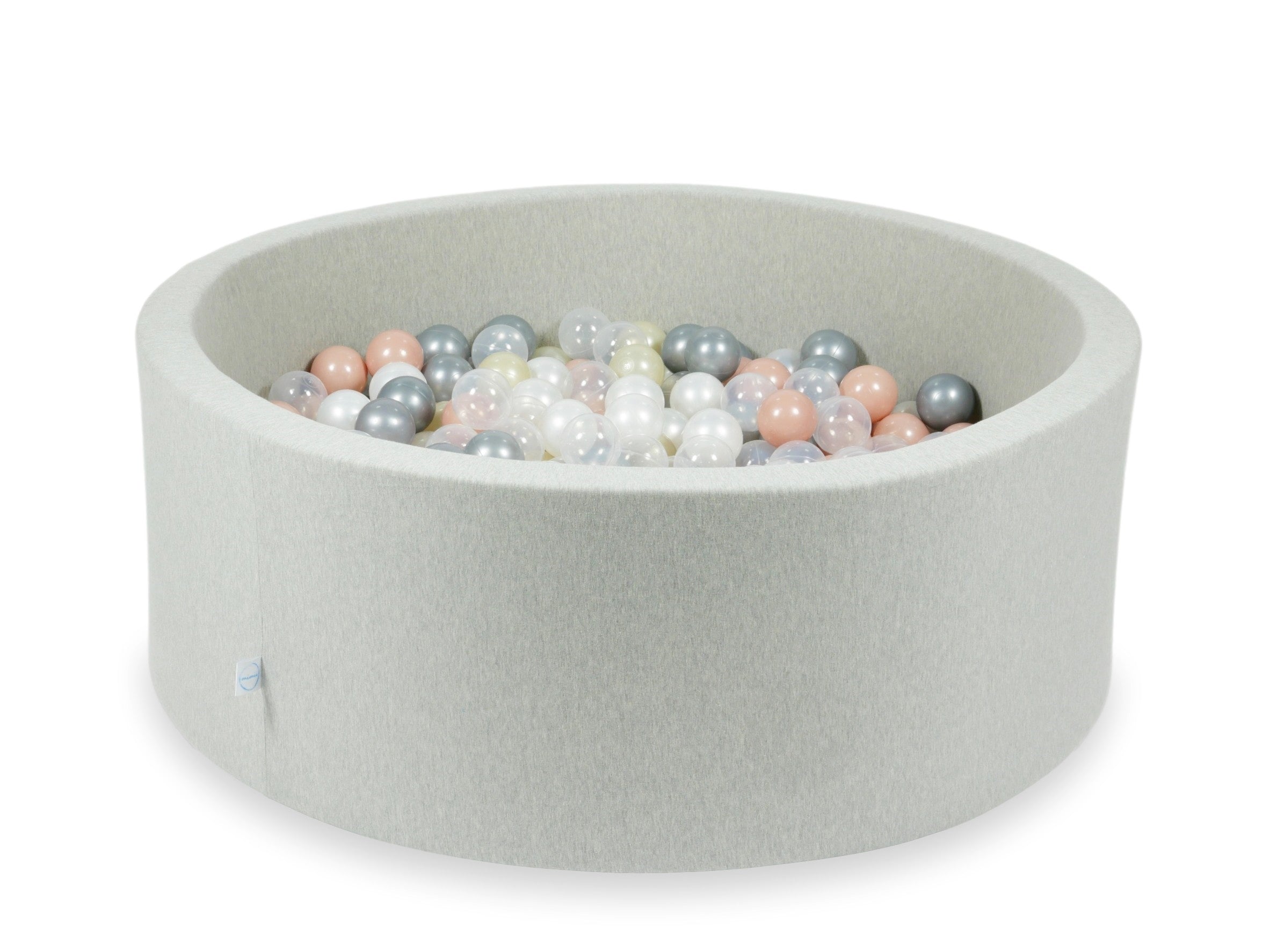 Light gray ball pit 110x40 cm with 500 balls