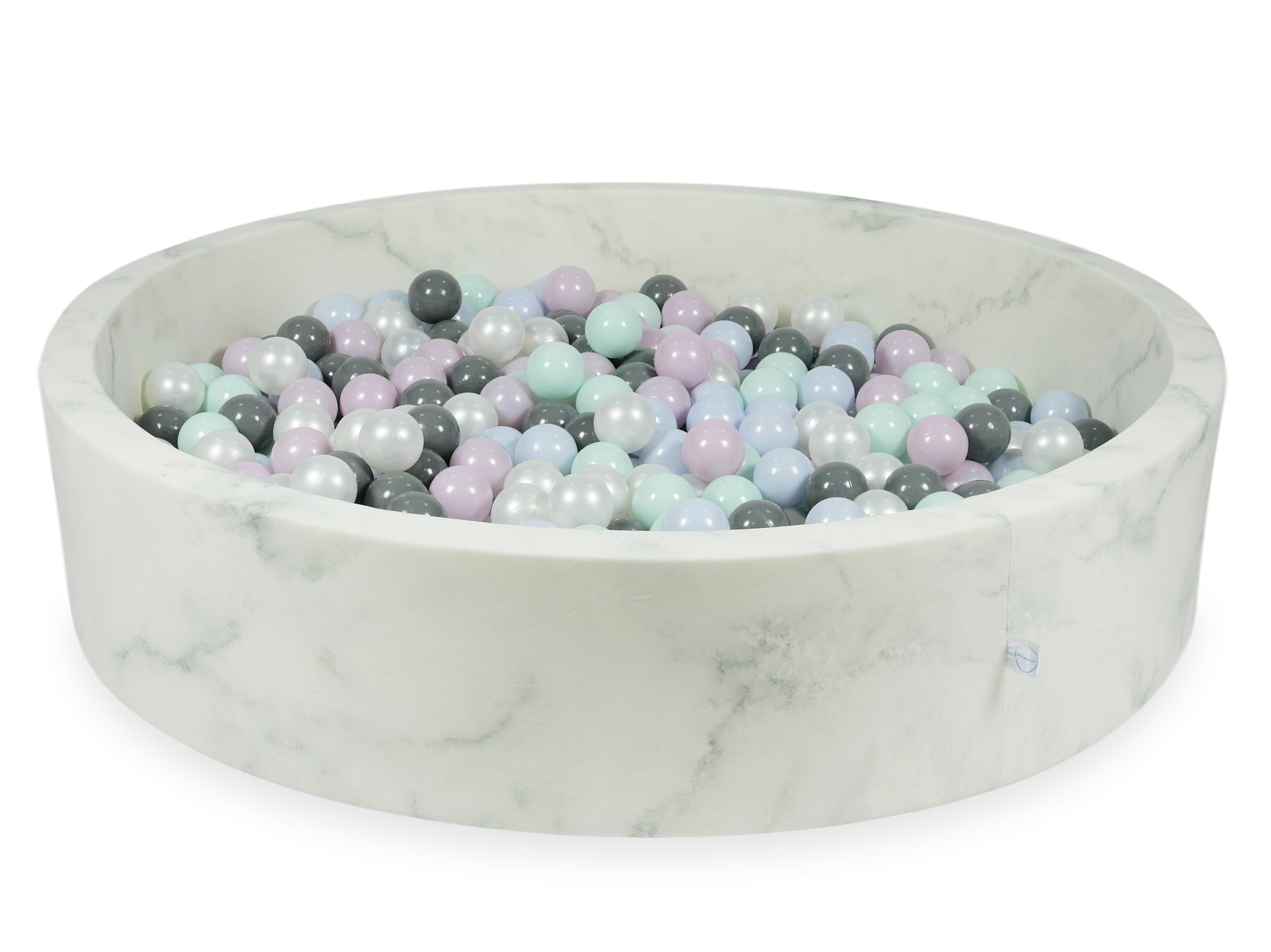 Bällebad aus Samt Marble 130x30 cm mit 600 Bällen