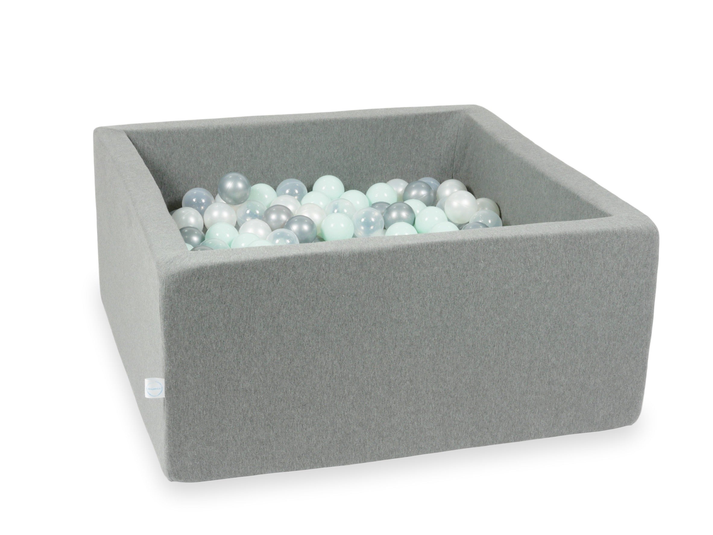 Square ball pit 90x90x40 cm in Gray, 400 balls