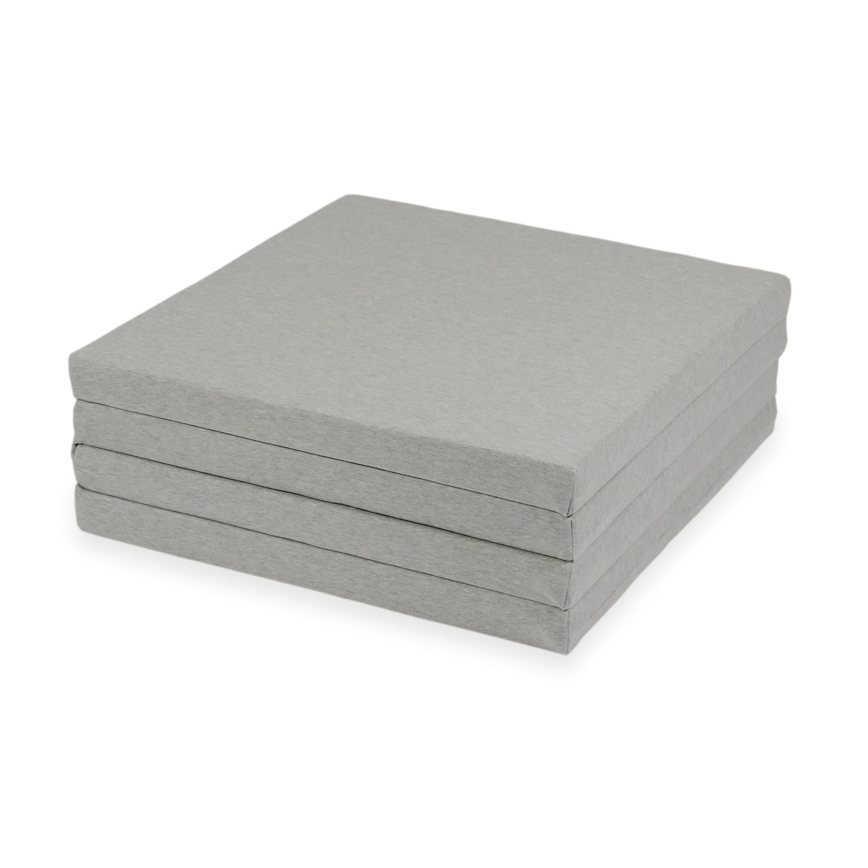 Foldable square baby play mat 120 × 120 cm in jersey