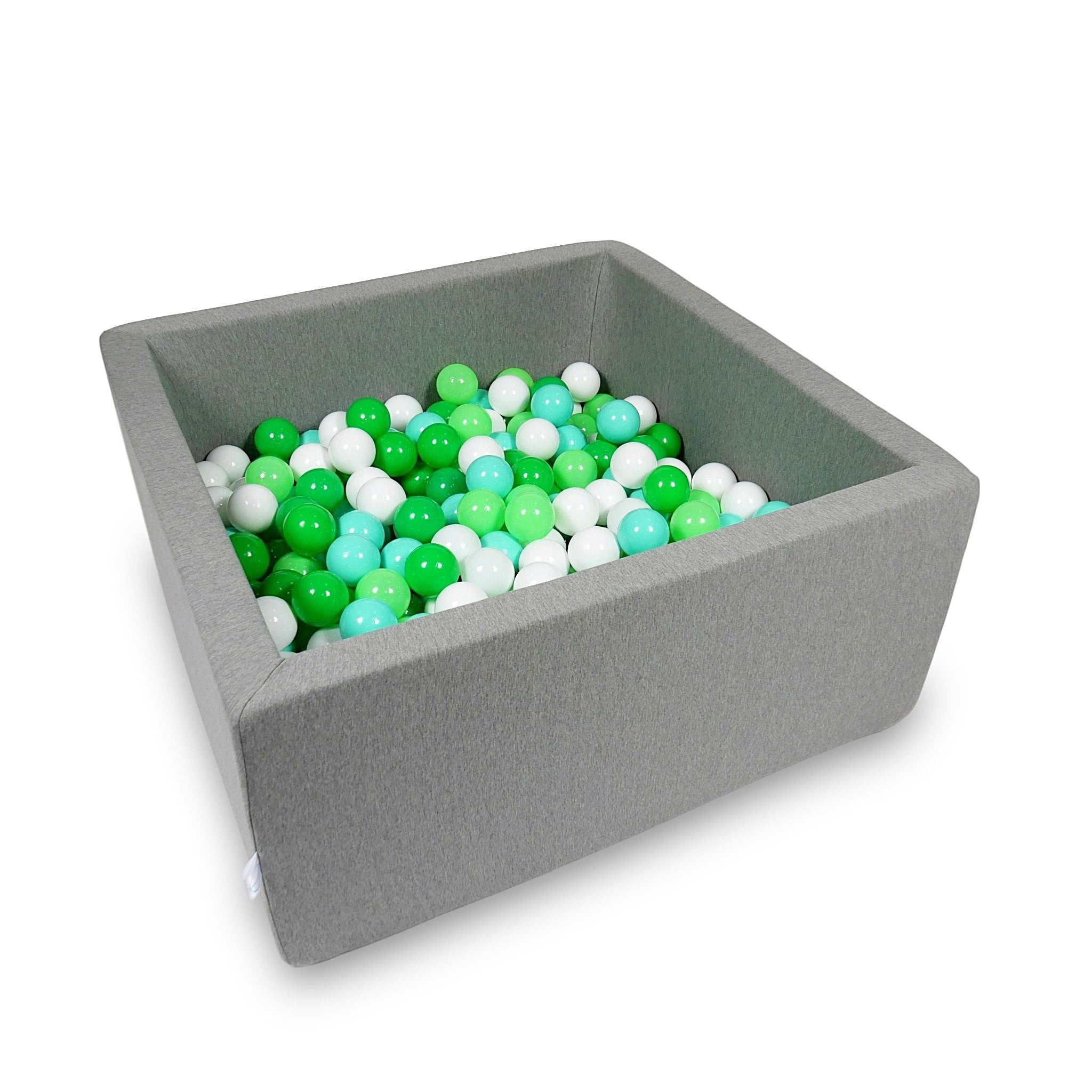 Square ball pit 90x90x40 cm in Gray, 400 balls
