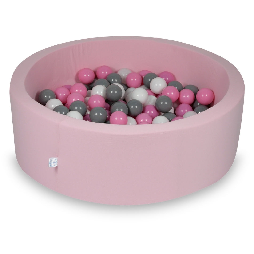 Ball pool in powder pink 90x30 cm with 200 balls