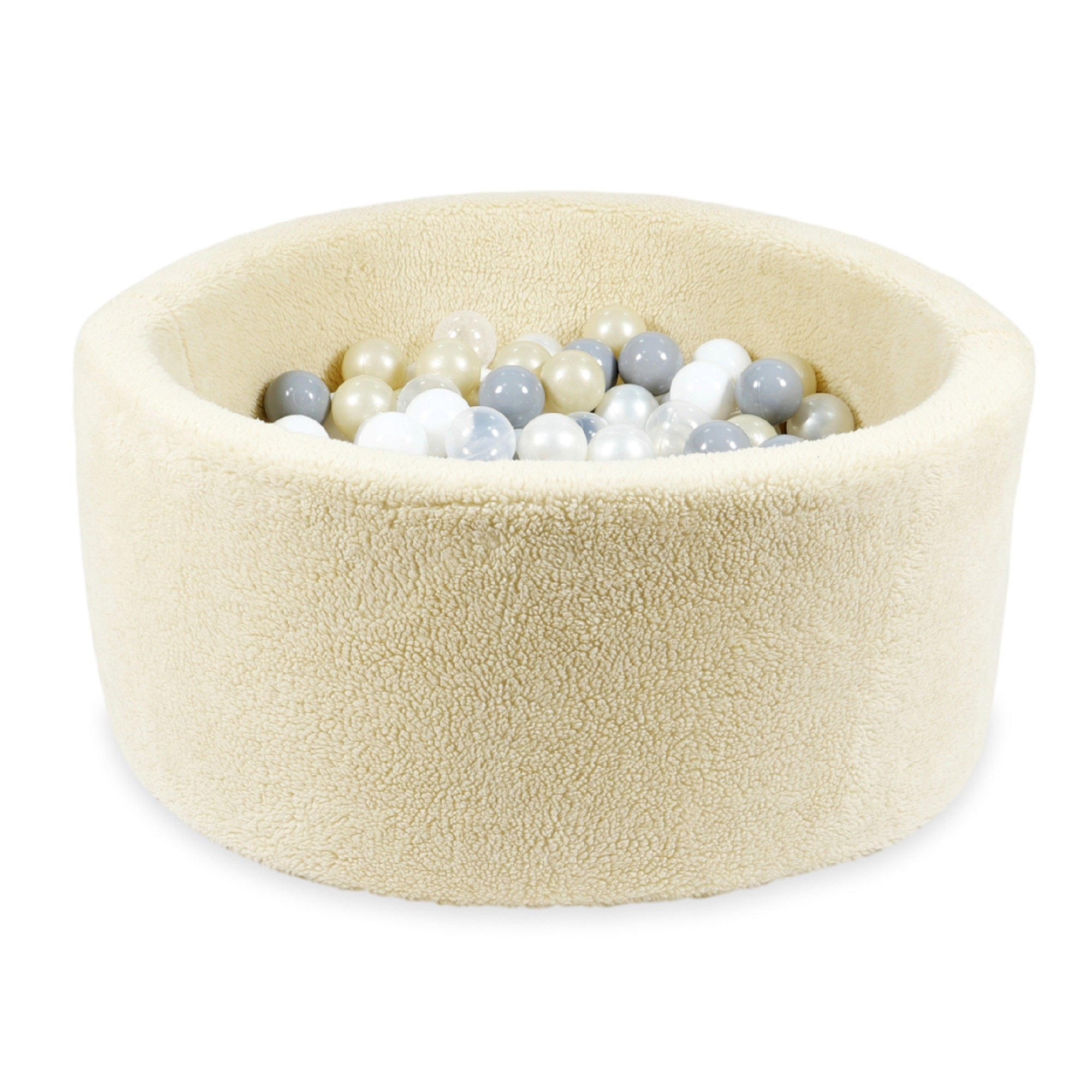90x40 cm Teddy Beige Ball Pit with 300 Balls
