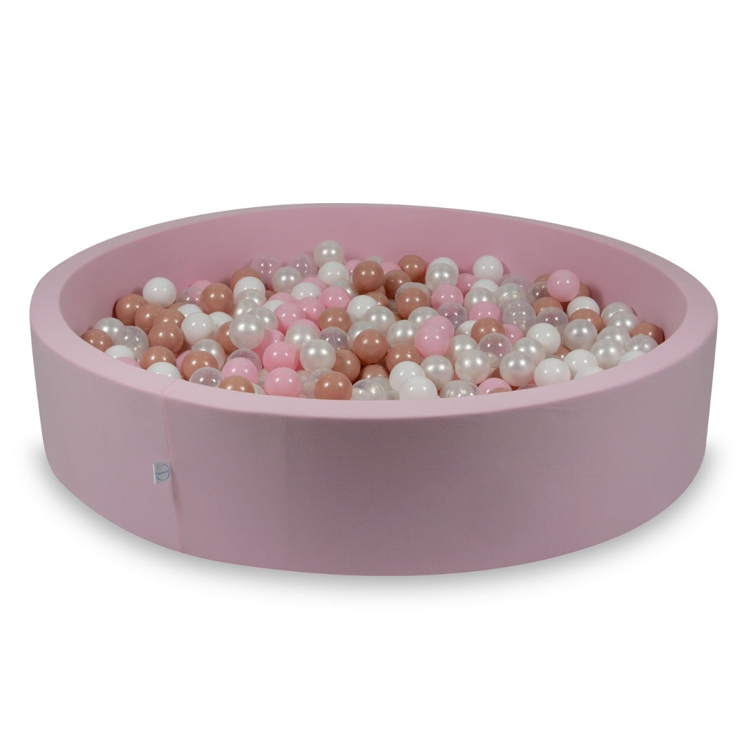 Powder pink ball pit 130x30 cm with 600 balls