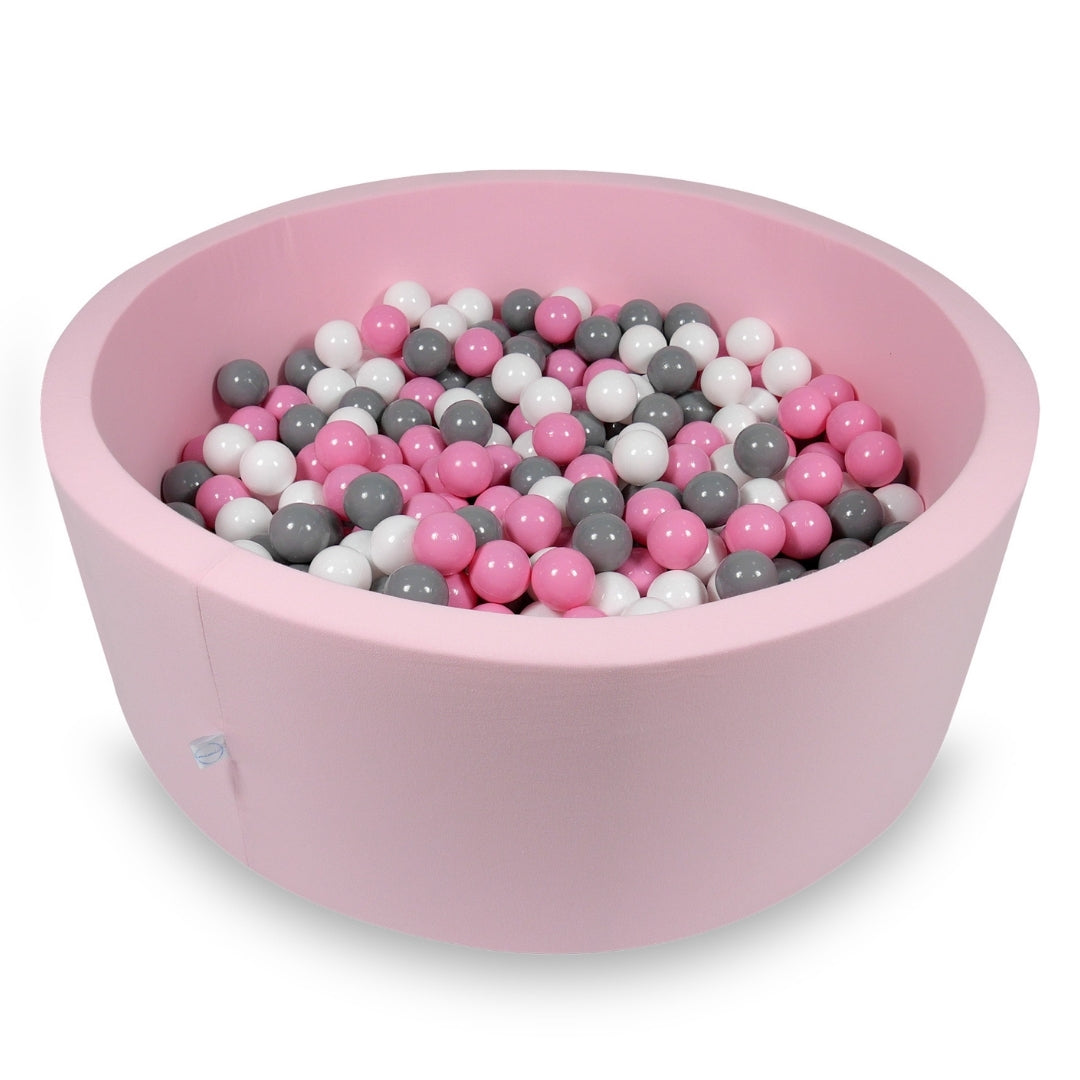 Powder pink ball pit 110x40 cm with 500 balls