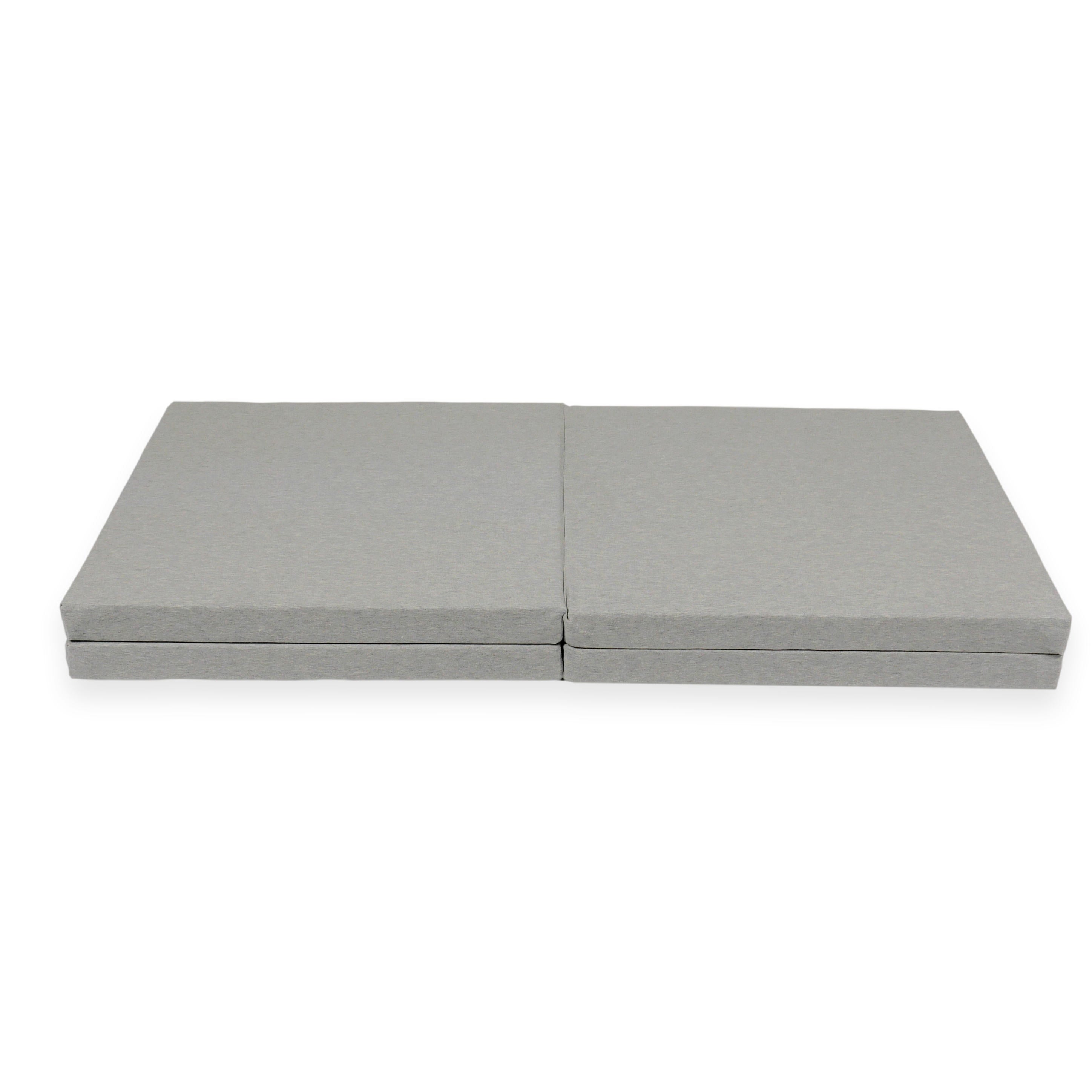 Foldable square baby play mat 120 × 120 cm in jersey
