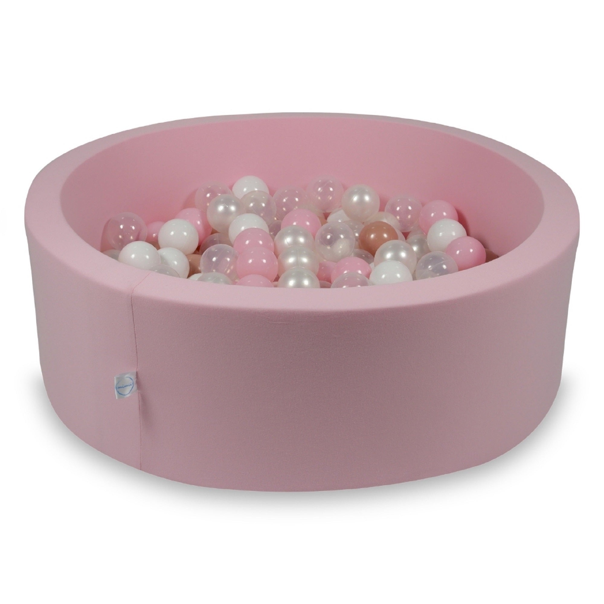 Ball pool in powder pink 90x30 cm with 200 balls