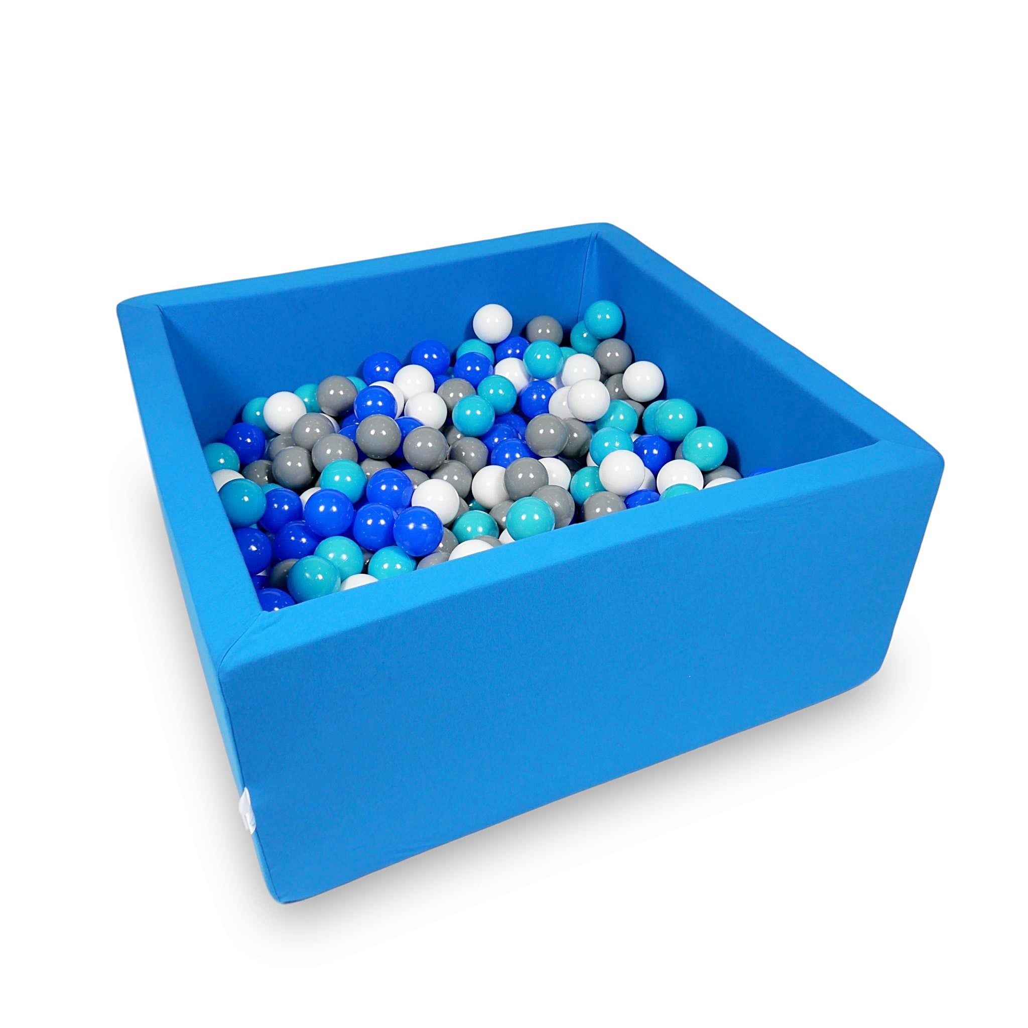 Square ball pit 90x90x40 cm in Blue, 400 balls