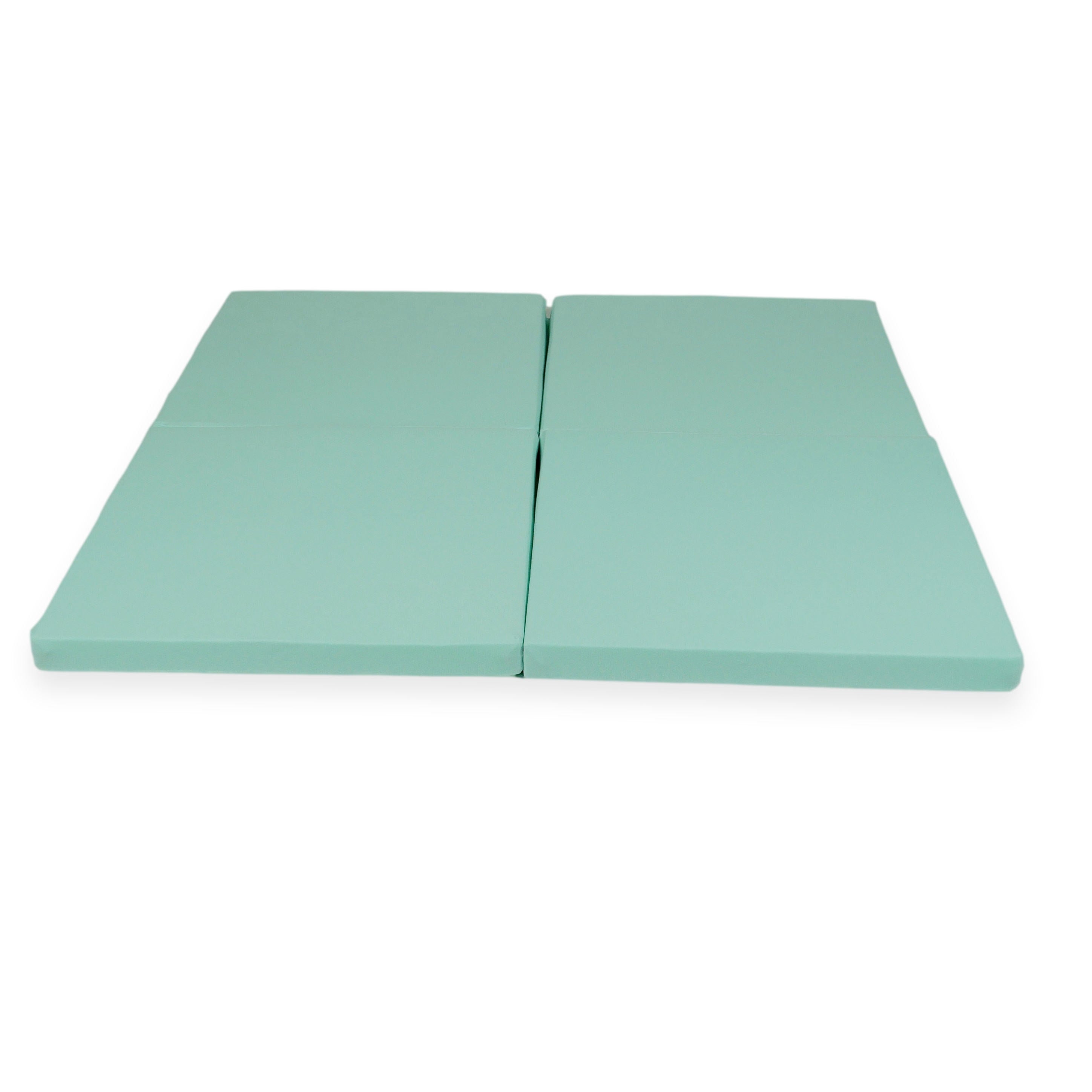 Foldable square baby play mat 120 × 120 cm in jersey