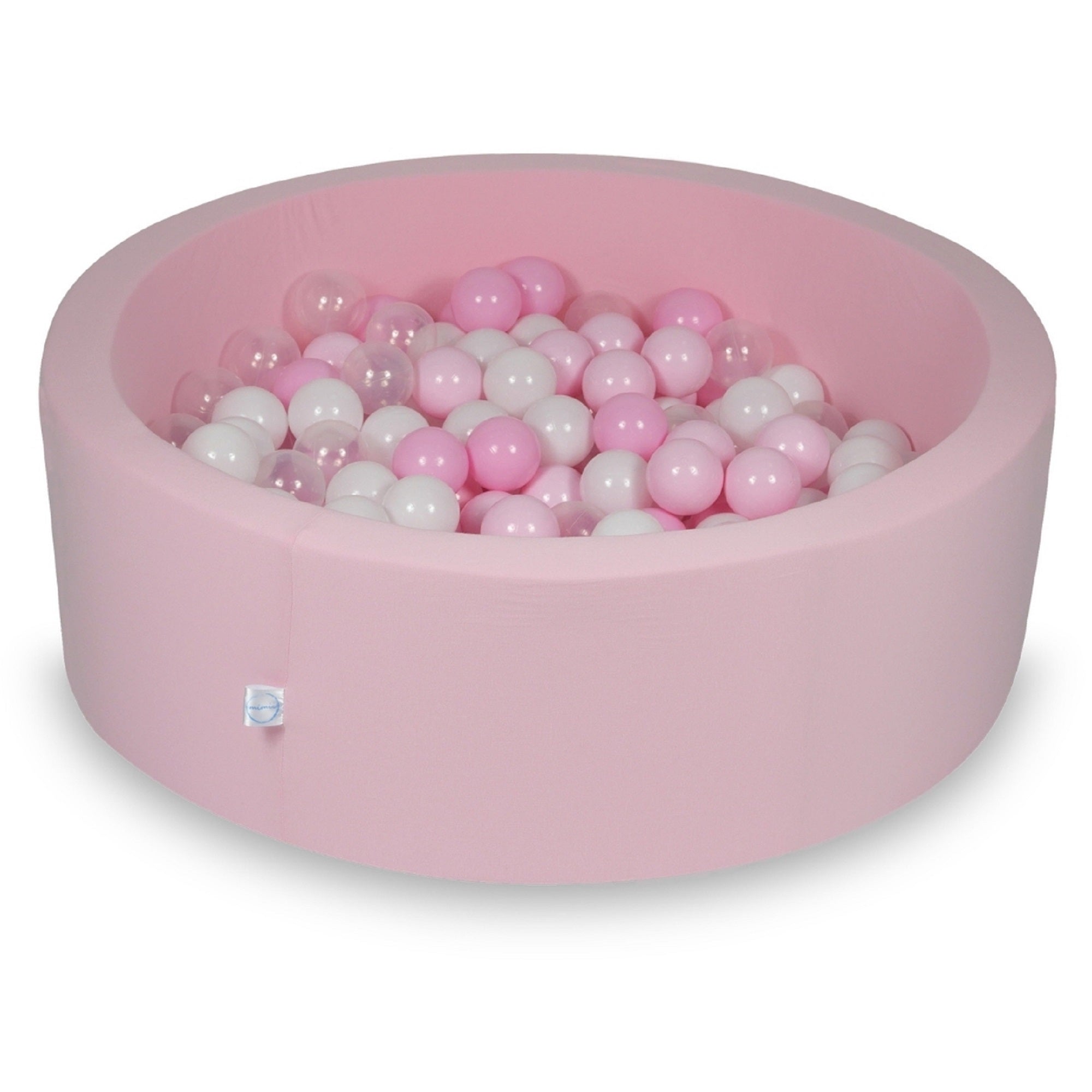Ball pool in powder pink 90x30 cm with 200 balls