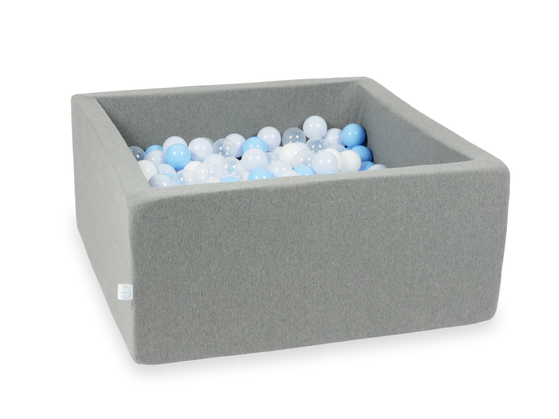 Square ball pit 90x90x40 cm in Gray, 400 balls