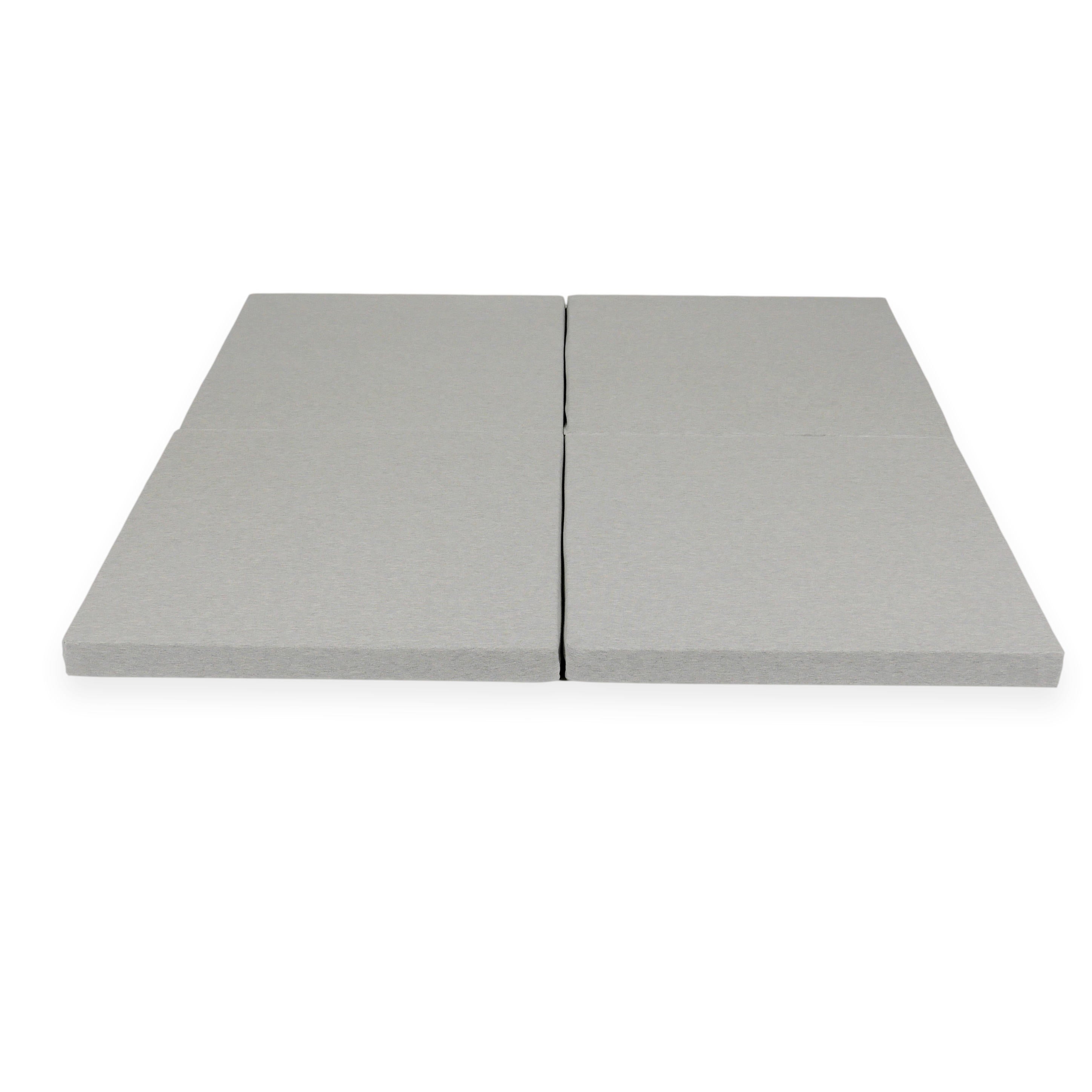 Foldable square baby play mat 120 × 120 cm in jersey