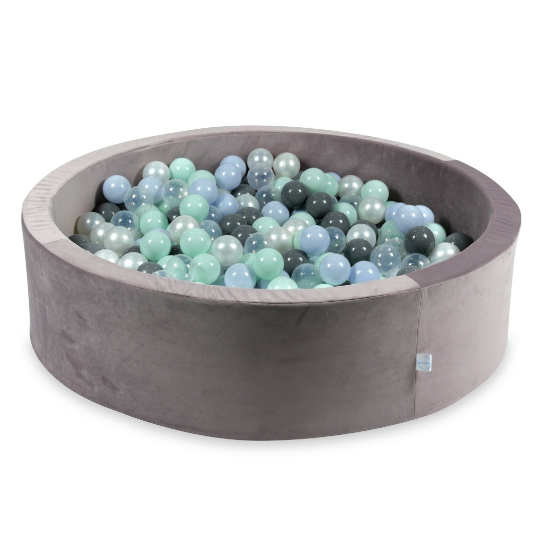 Velvet Ball Pit Velvet Lilac 110x30 cm with 400 balls