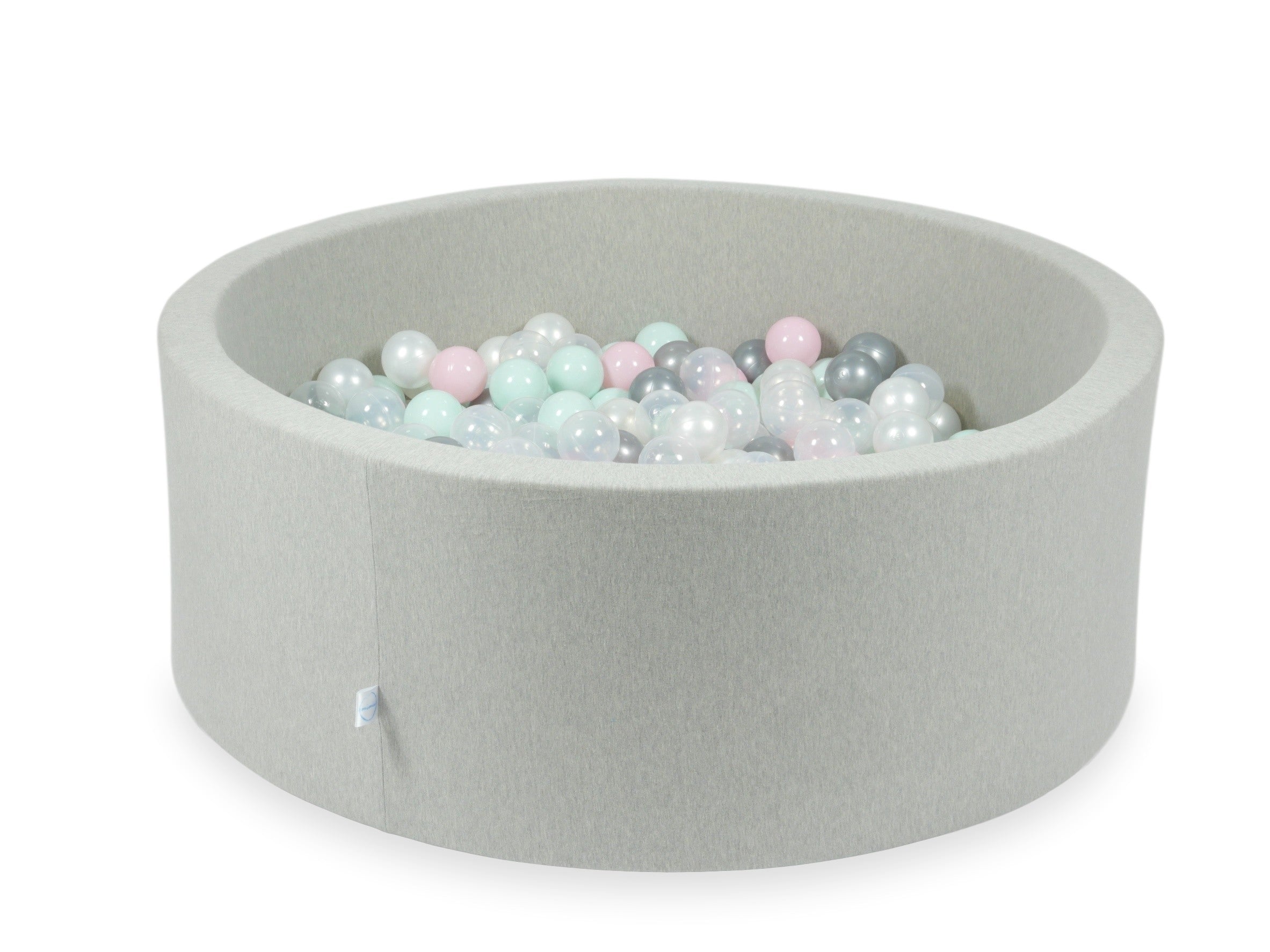 Light gray ball pit 110x40 cm with 500 balls