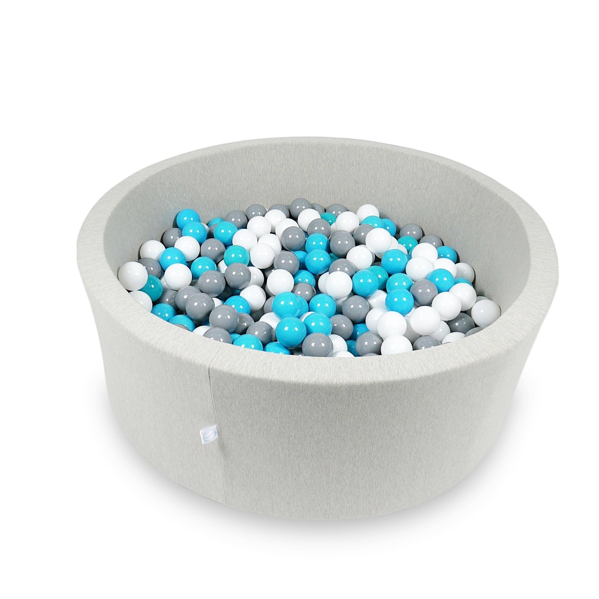 Light gray ball pit 110x40 cm with 500 balls