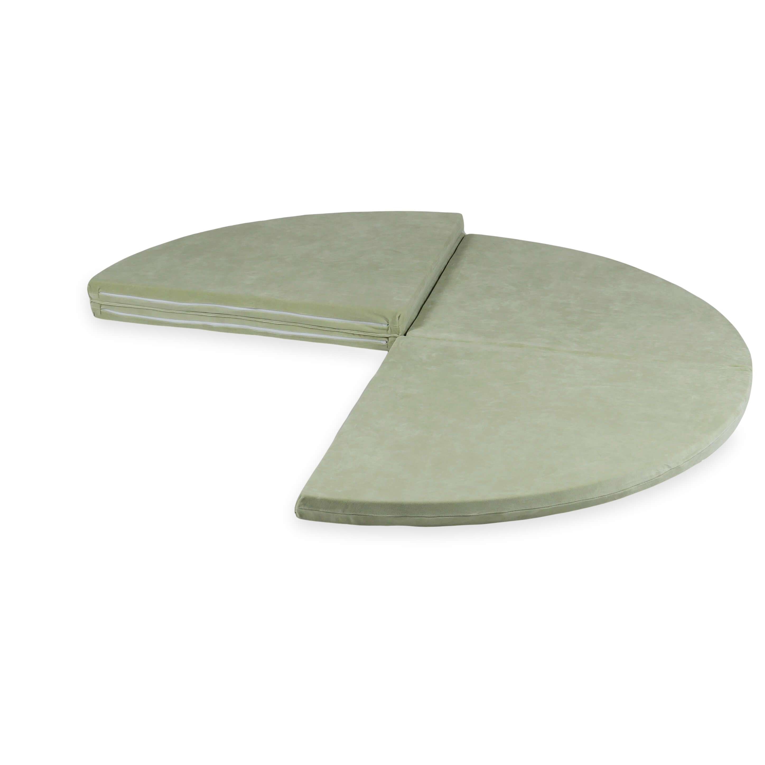 Round baby play mat 160cm in soft velvet