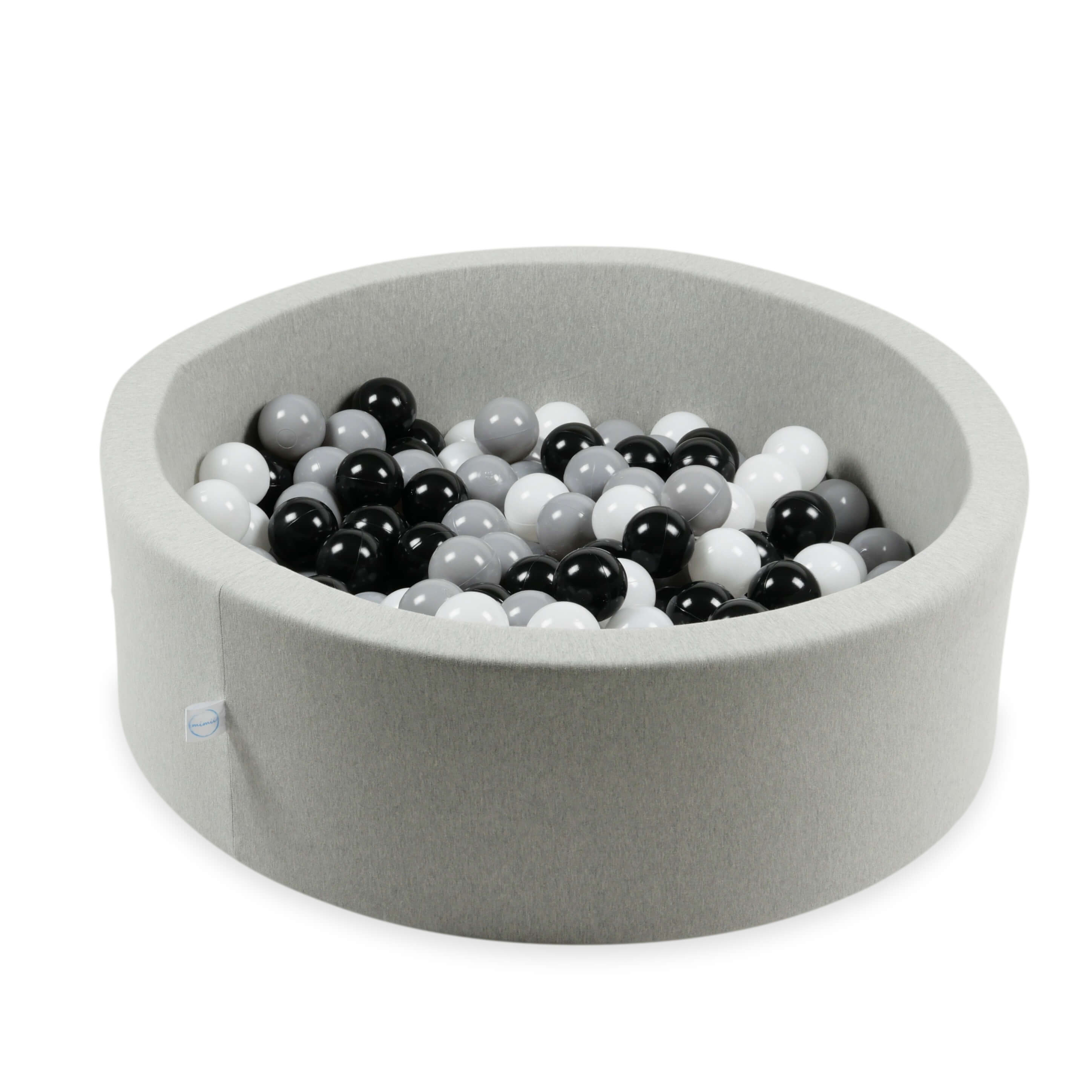 Play balls ø7cm 500 pieces white, black, gray