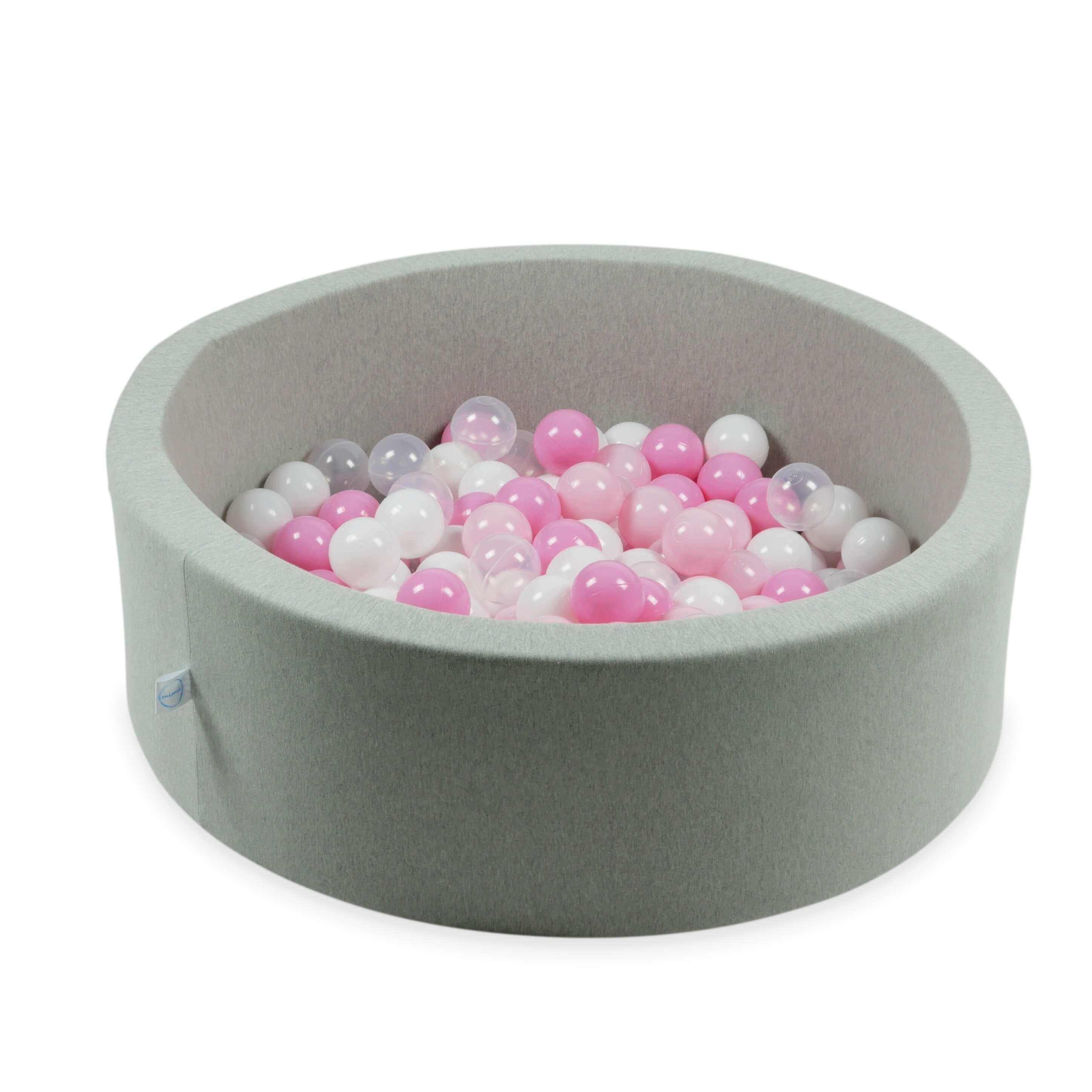 Game balls ø7cm 100 pieces white, transparent, light pink, dusty pink