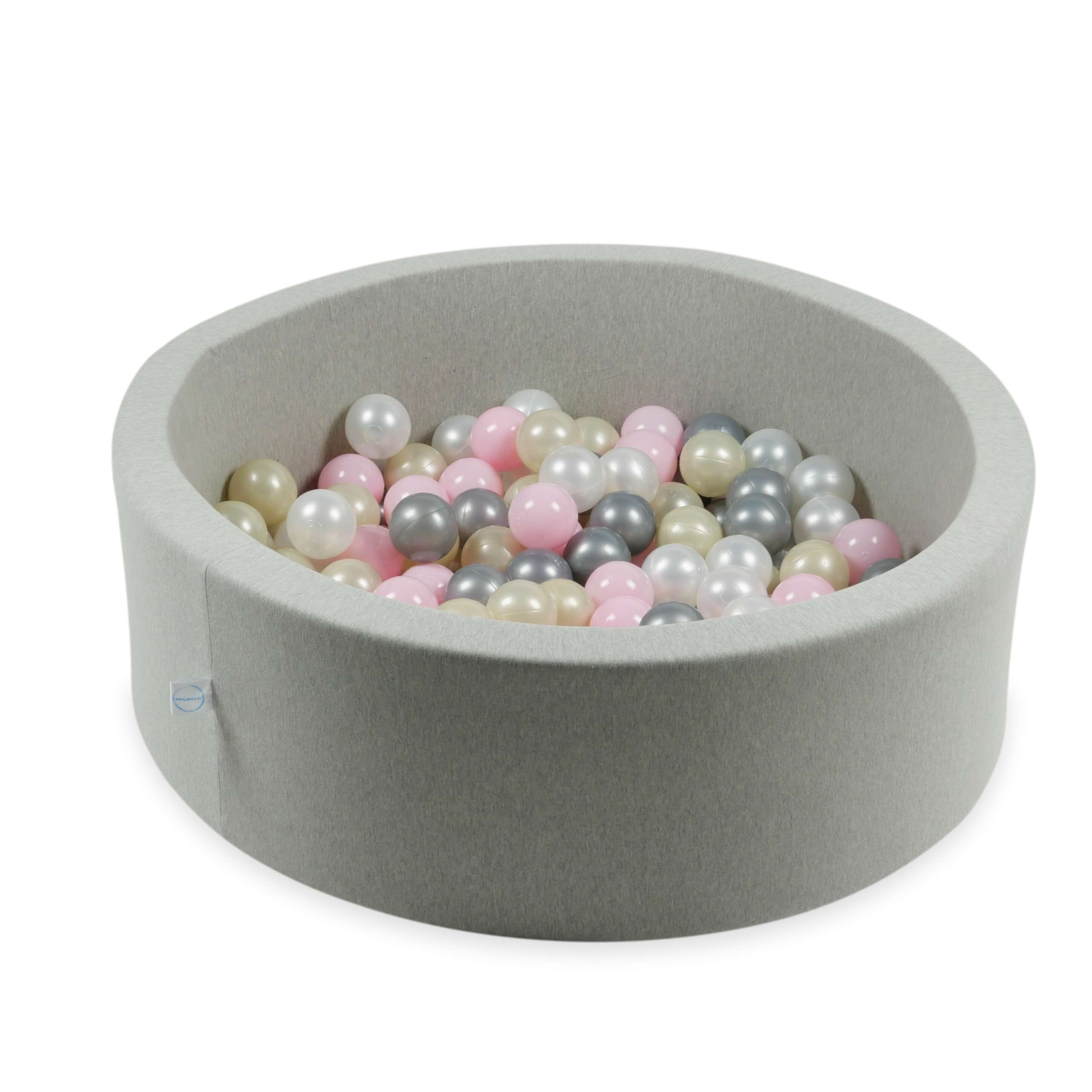 Play balls ø7cm 500 pieces light pink, light gold, pearl, silver