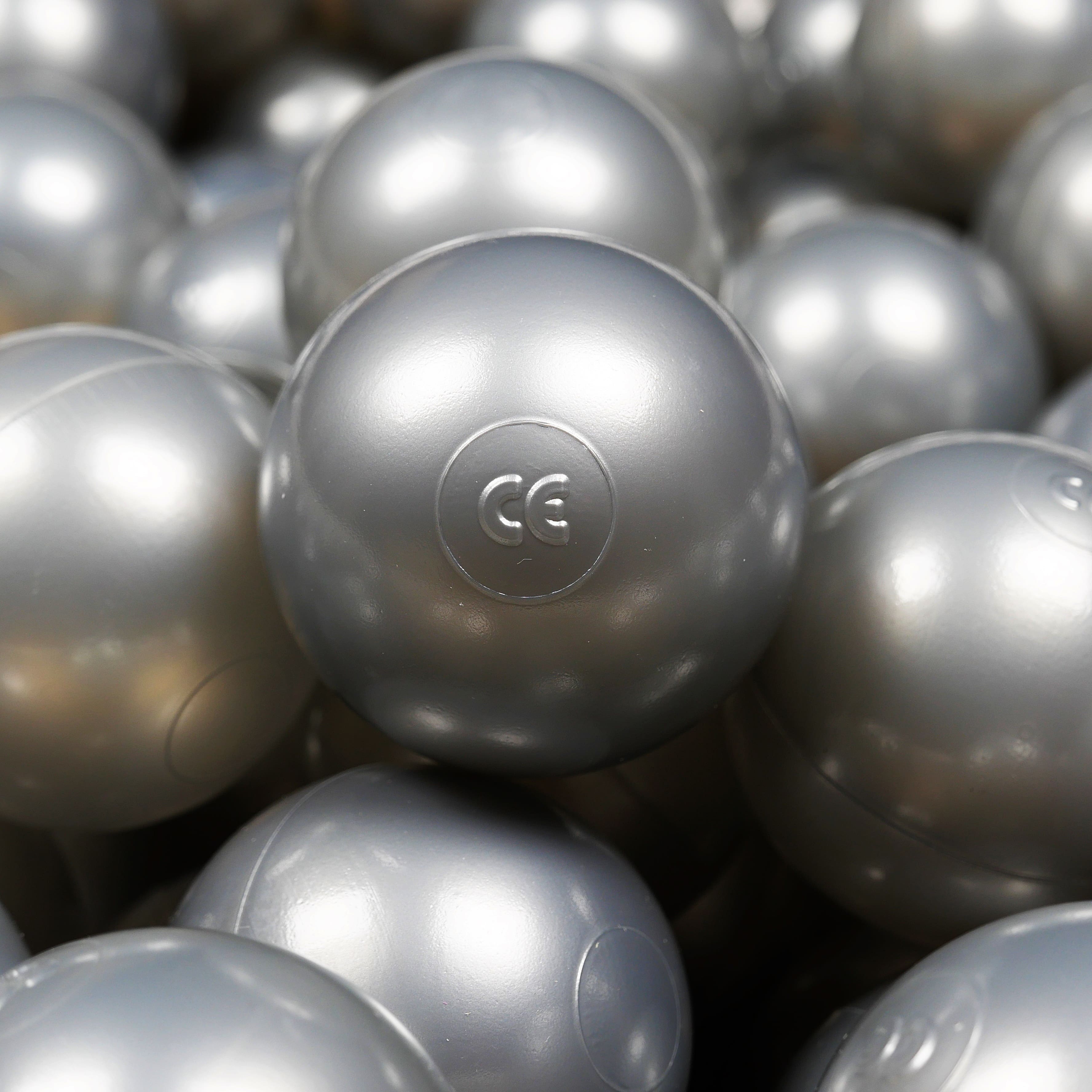 Palline da gioco Ø7 cm 500 pezzi argento