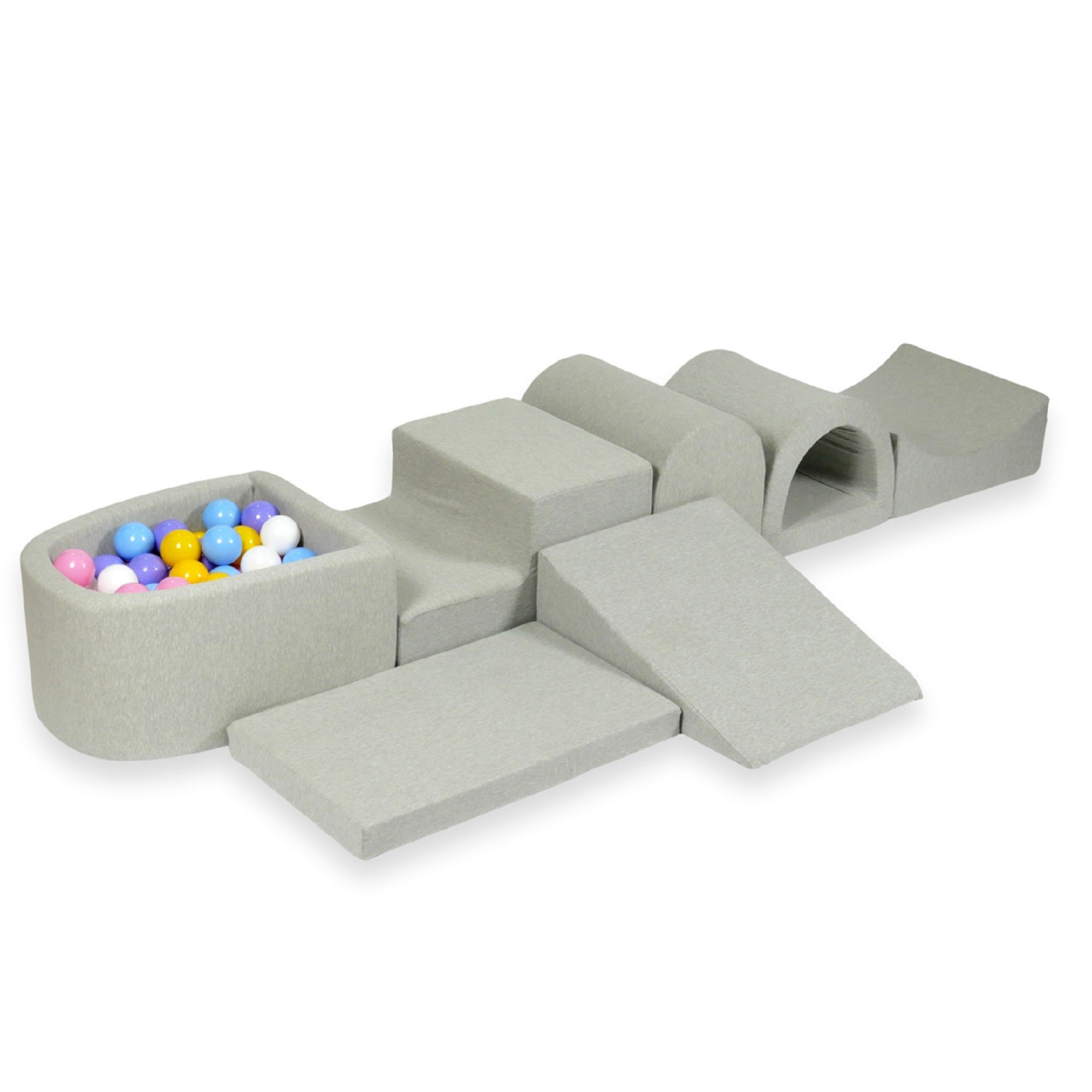 CONFIGURATORE DI PERCORSI MOTORI – set 16 (COIN, collina, gradini, dondolo, PONT, tappetino)