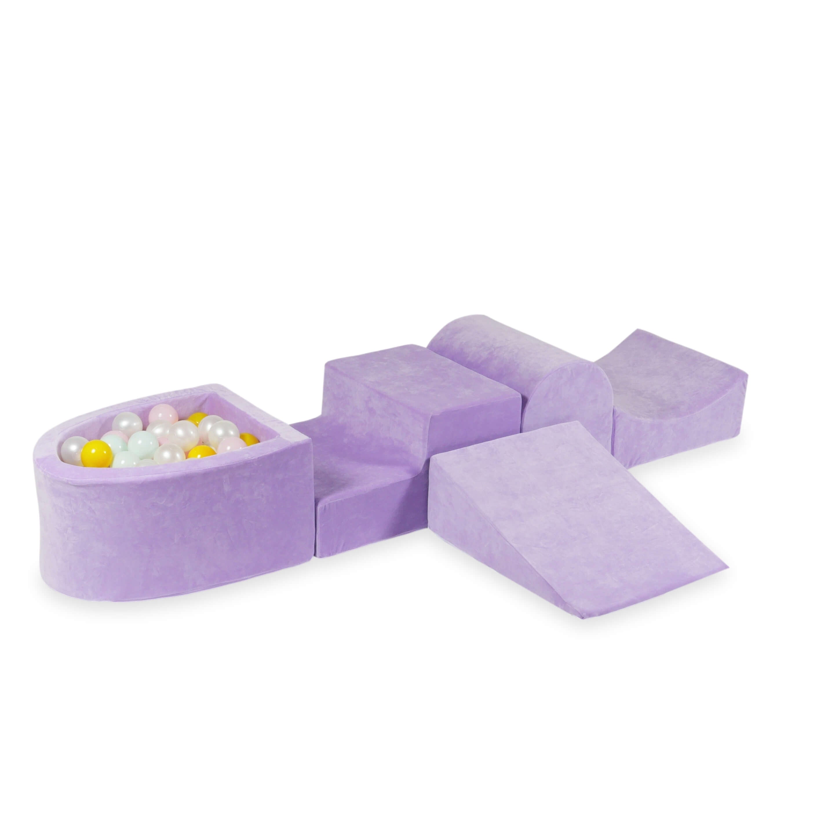 Foam play area with hill and micro lilac pool + 100 balls