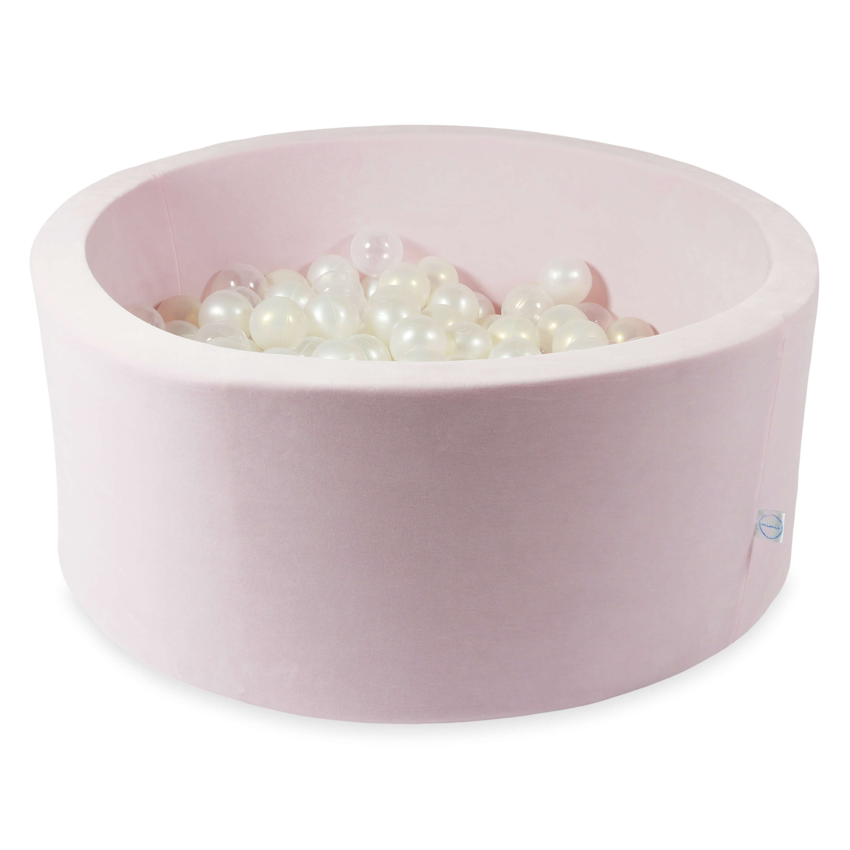 90x40 cm Velvet Soft Light Pink Ball Pit with 300 Balls