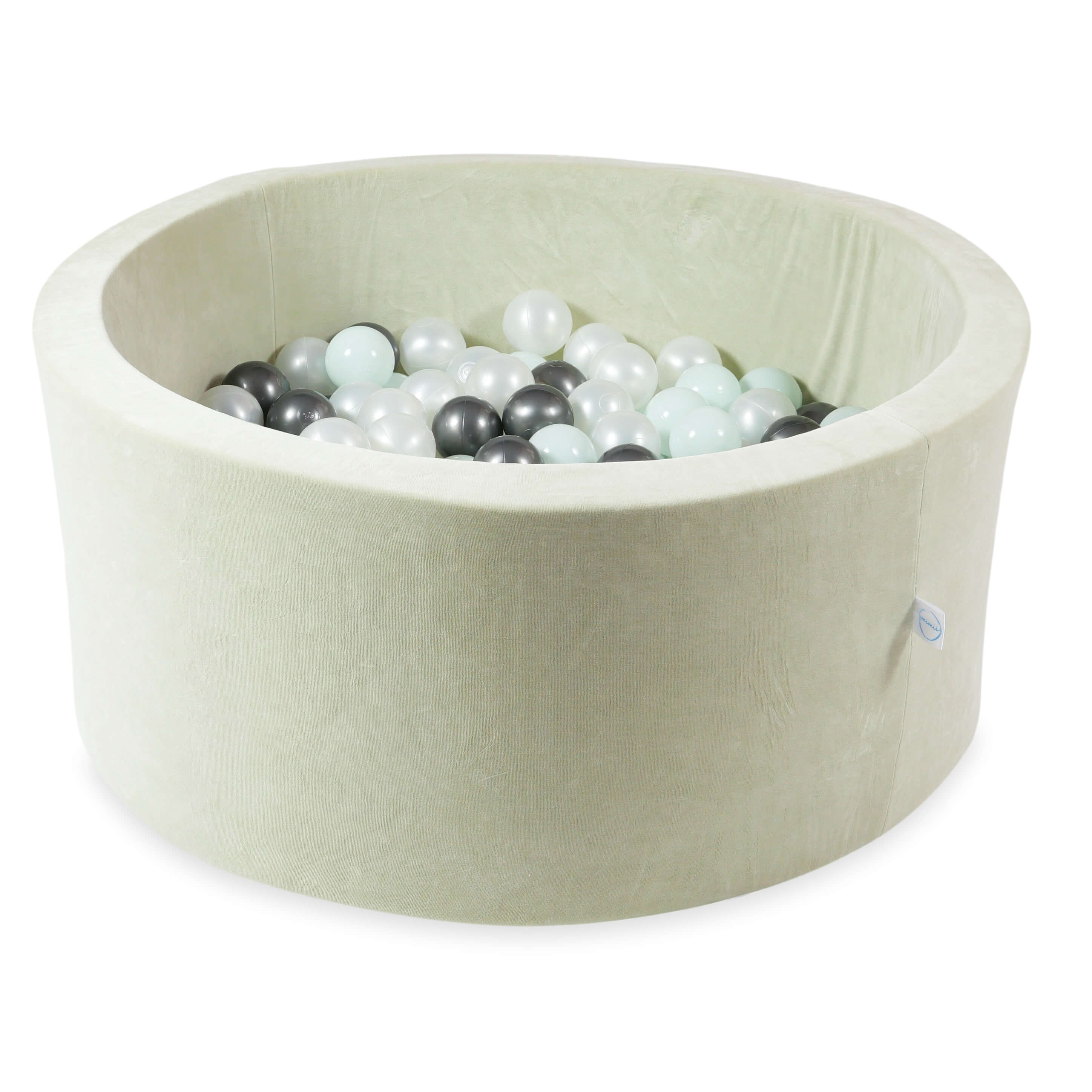 90x40 cm Velvet Soft Pistachio Ball Pit with 300 Balls