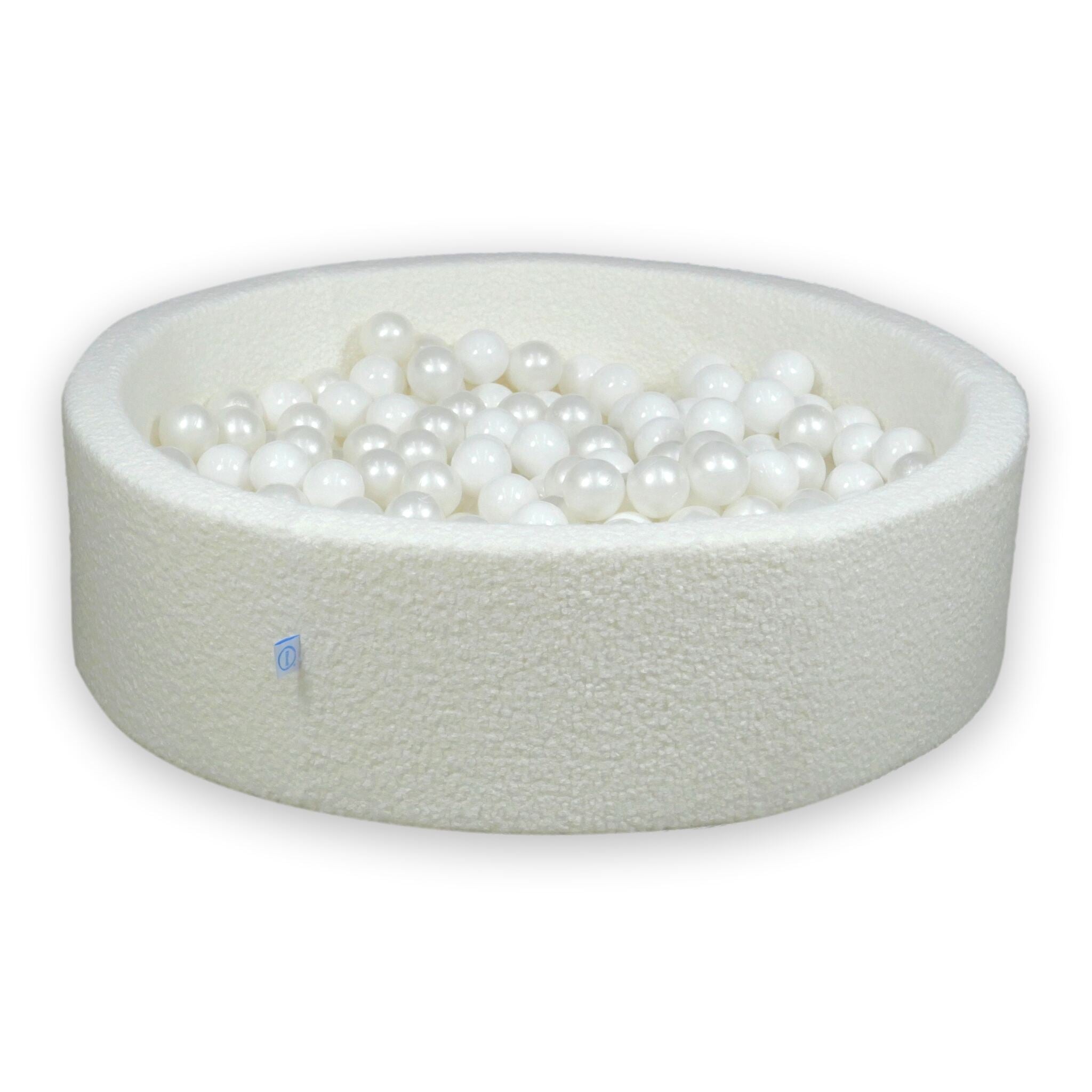 Ball pit in boucle White 110x30 cm with 400 balls