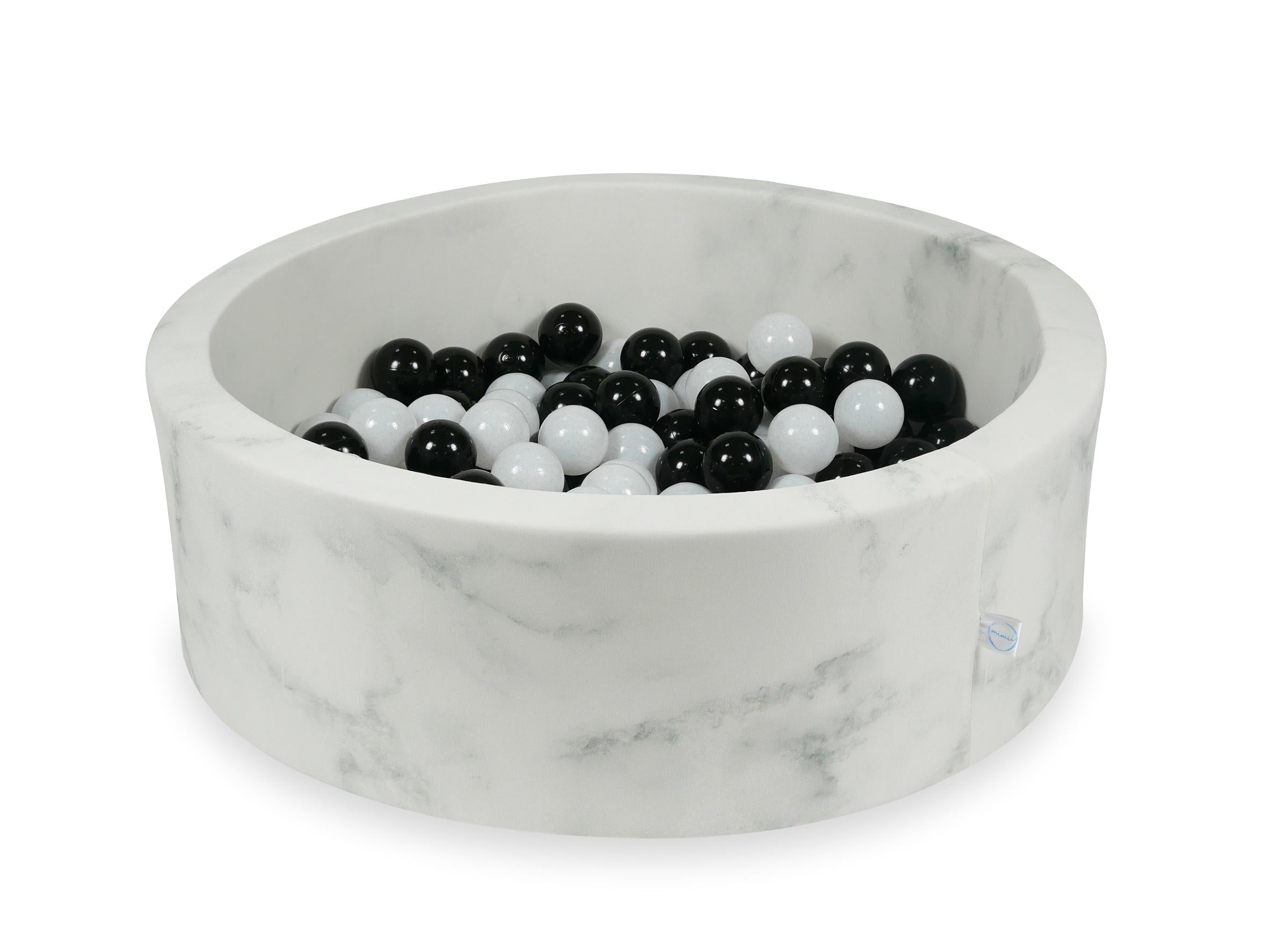 Ball pool in Marble velvet 90x30 cm with 200 balls