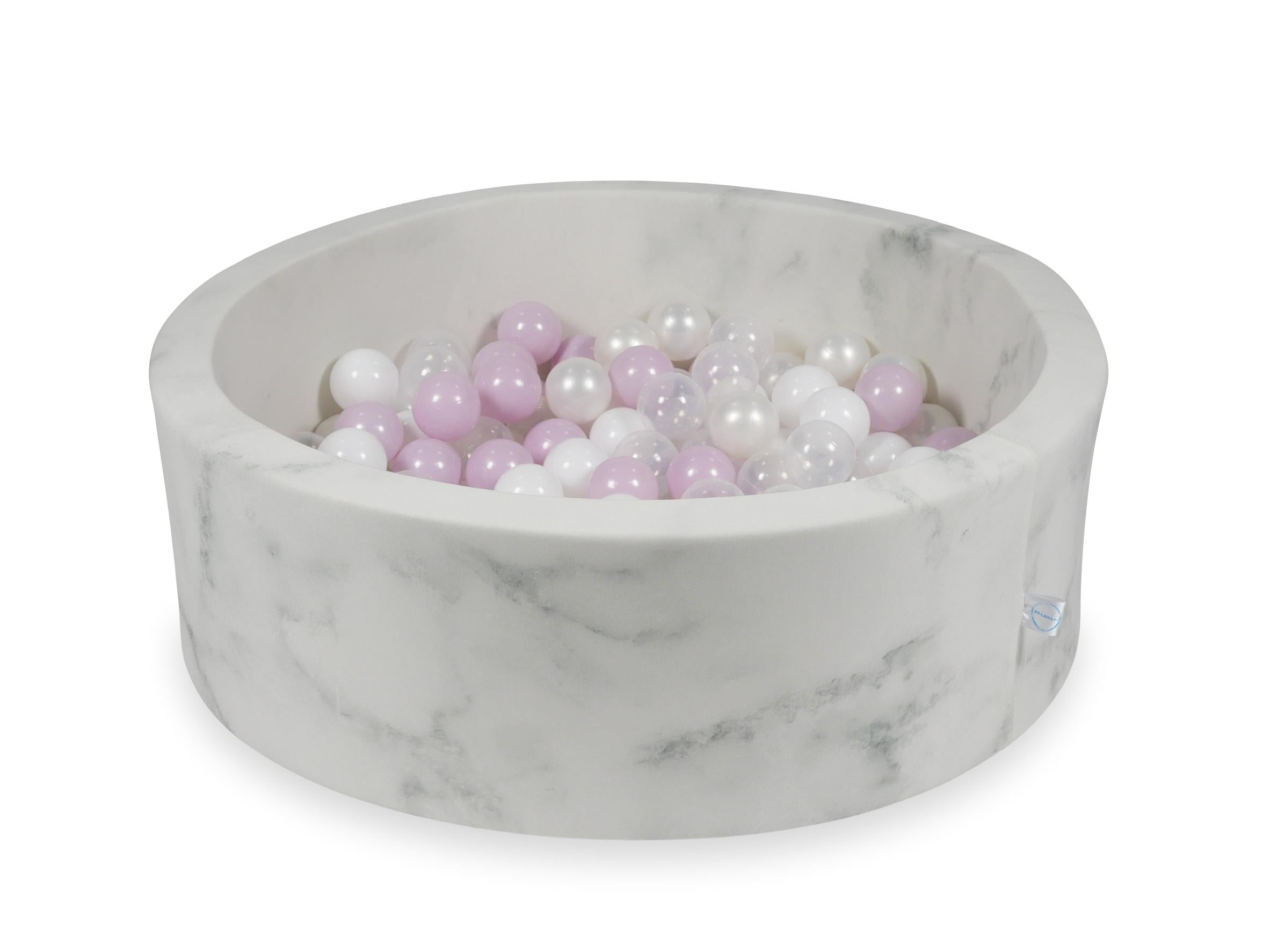 Ball pool in Marble velvet 90x30 cm with 200 balls