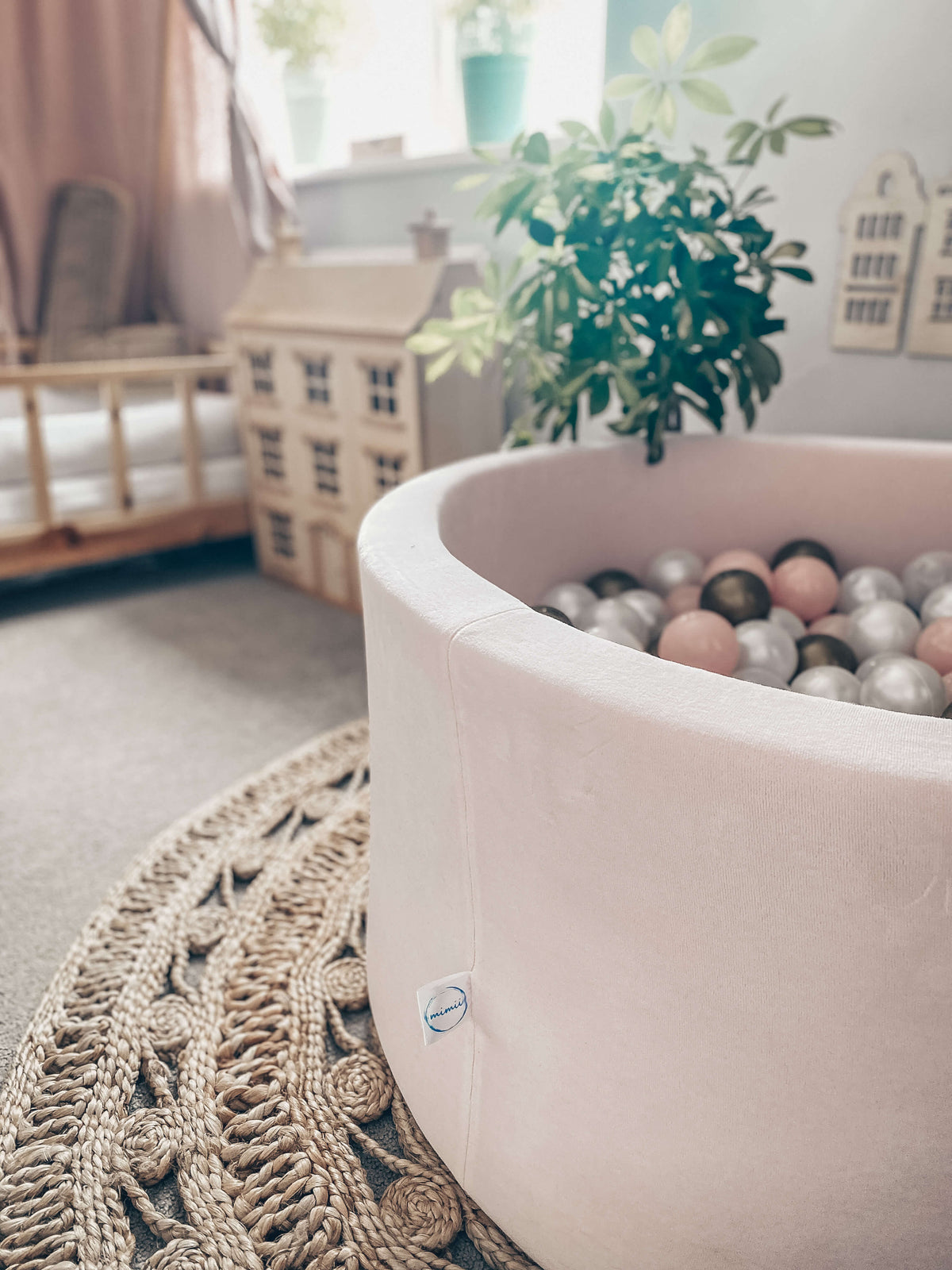 Ball pit Velvet Soft light pink without balls