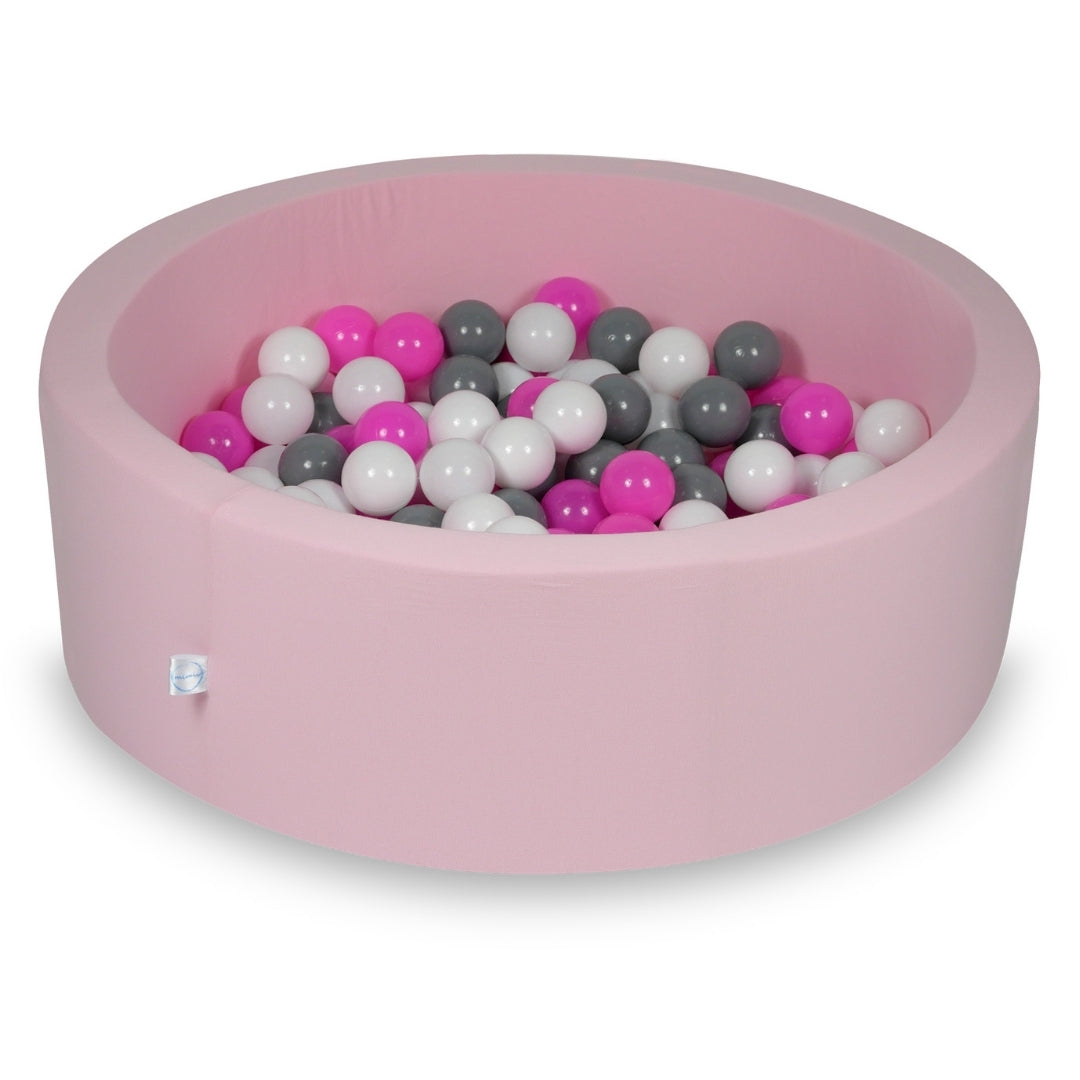 Ball pool in powder pink 90x30 cm with 200 balls