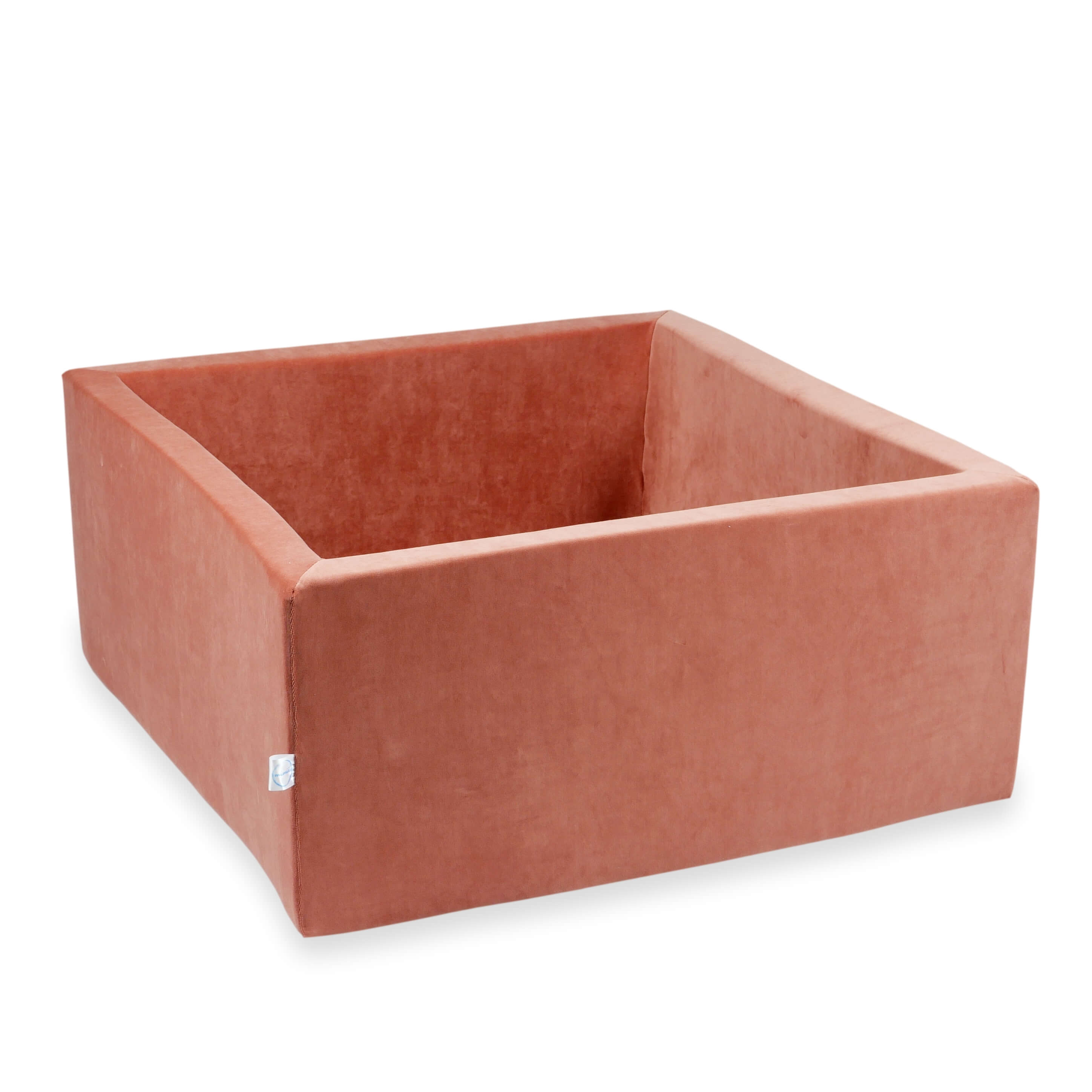 Square Ball Pit 90x90x40 cm Velvet Soft canyon clay without balls