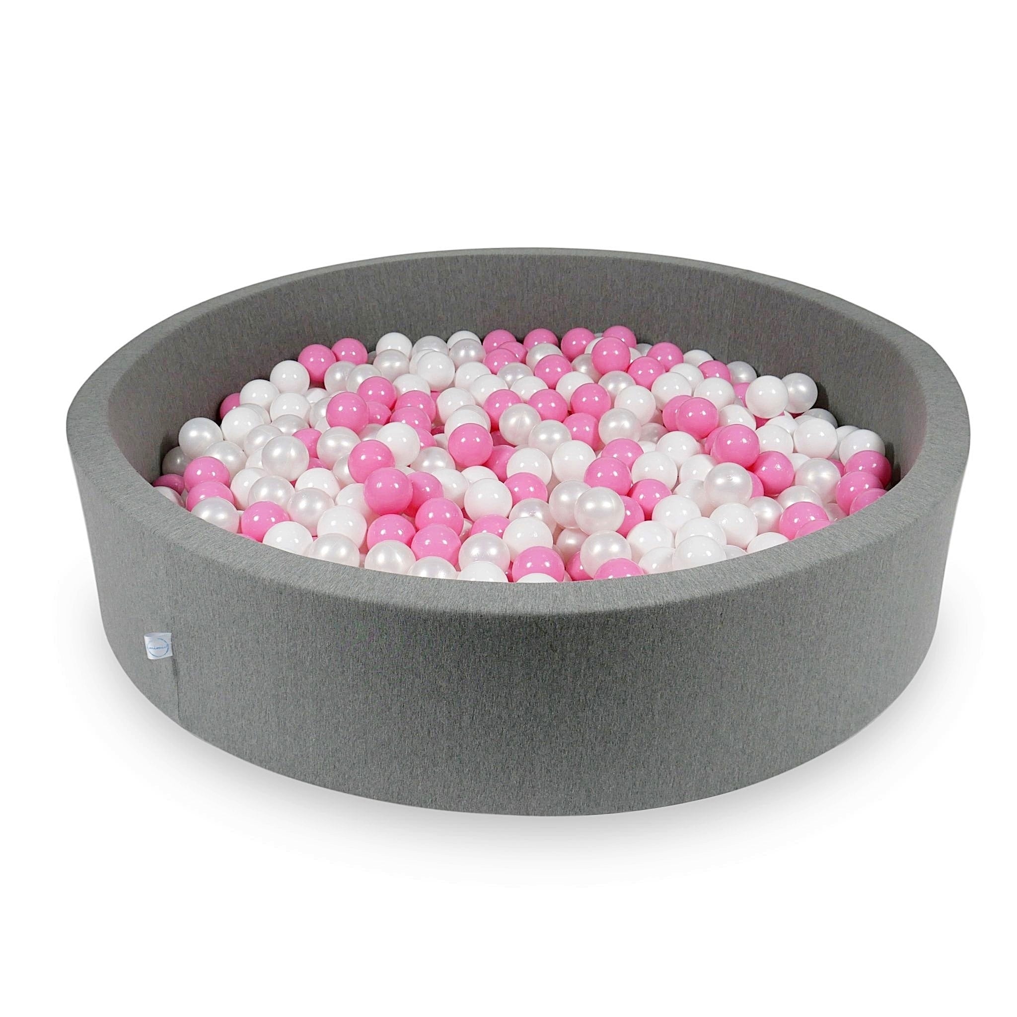 Gray ball pit 130x30 cm with 600 balls