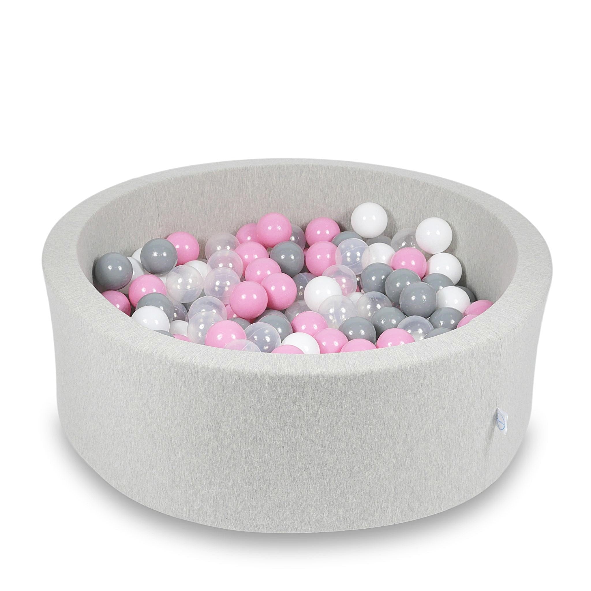 Ball pool in light gray 90x30 cm with 200 balls