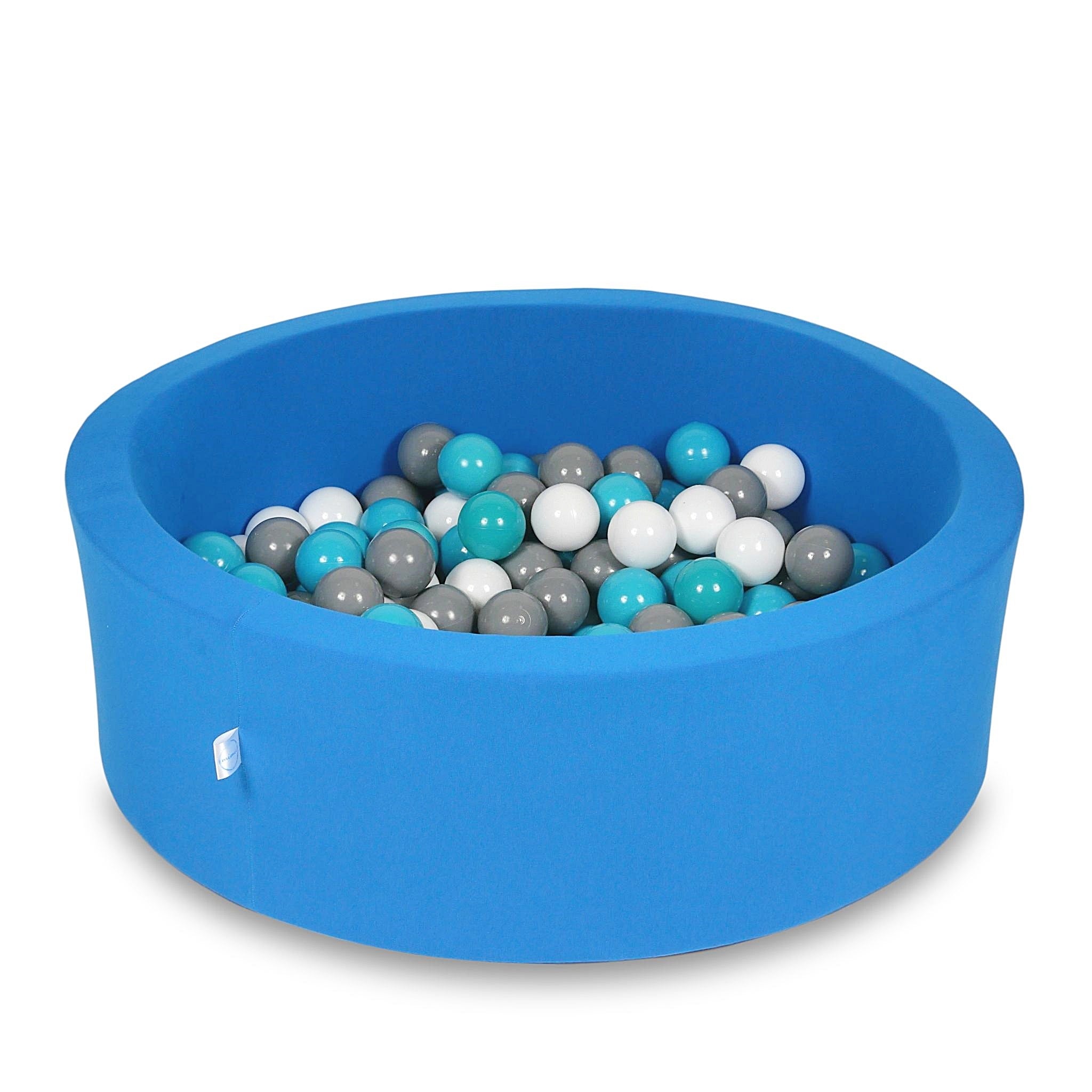 Ball pool in blue 90x30 cm with 200 balls