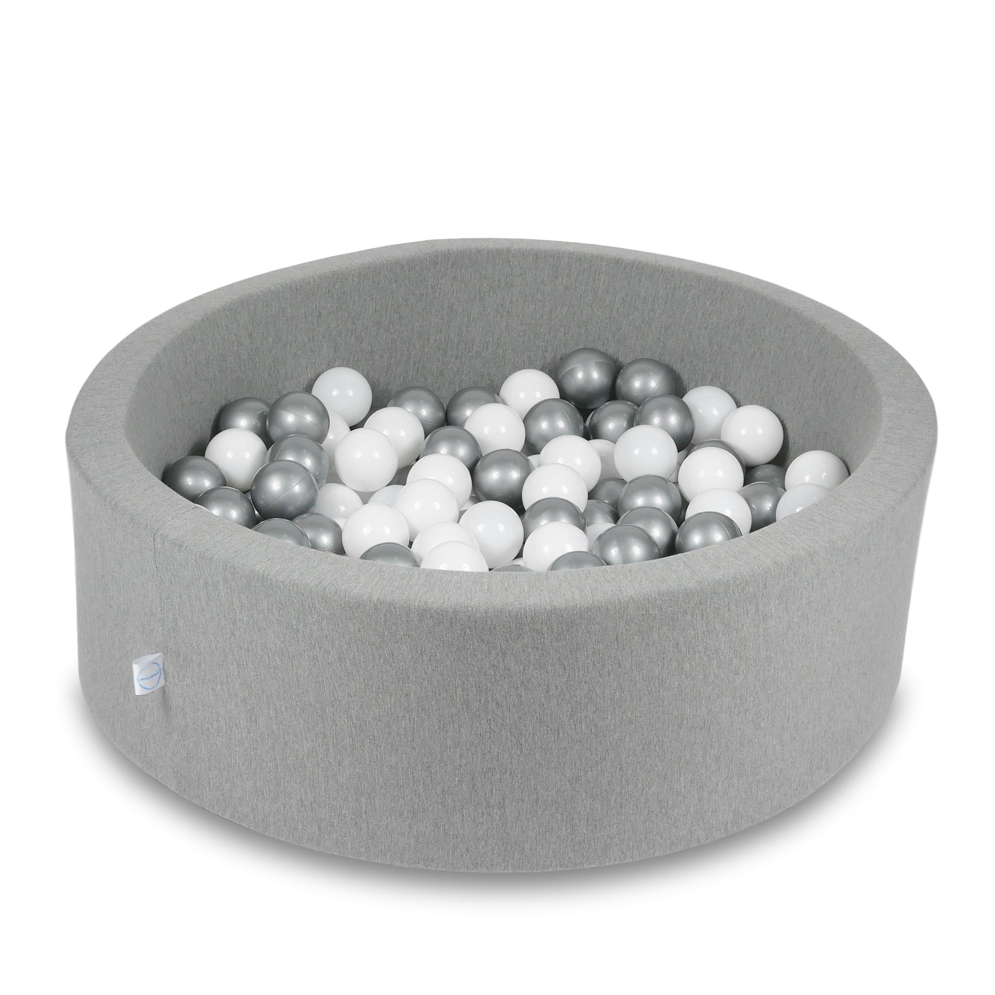 Ball pool in gray 90x30 cm with 200 balls