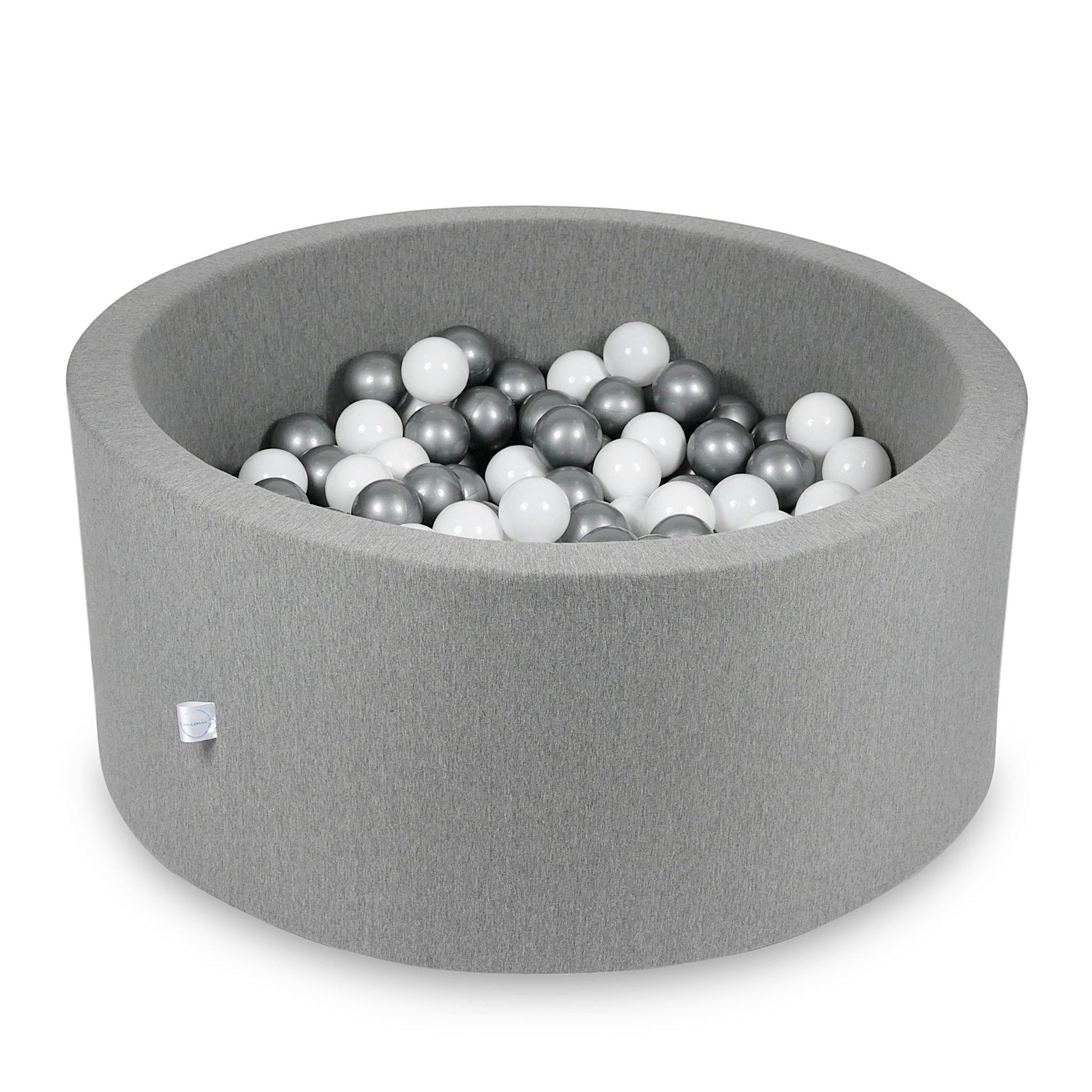 90x40 cm Gray Ball Pit with 300 Balls