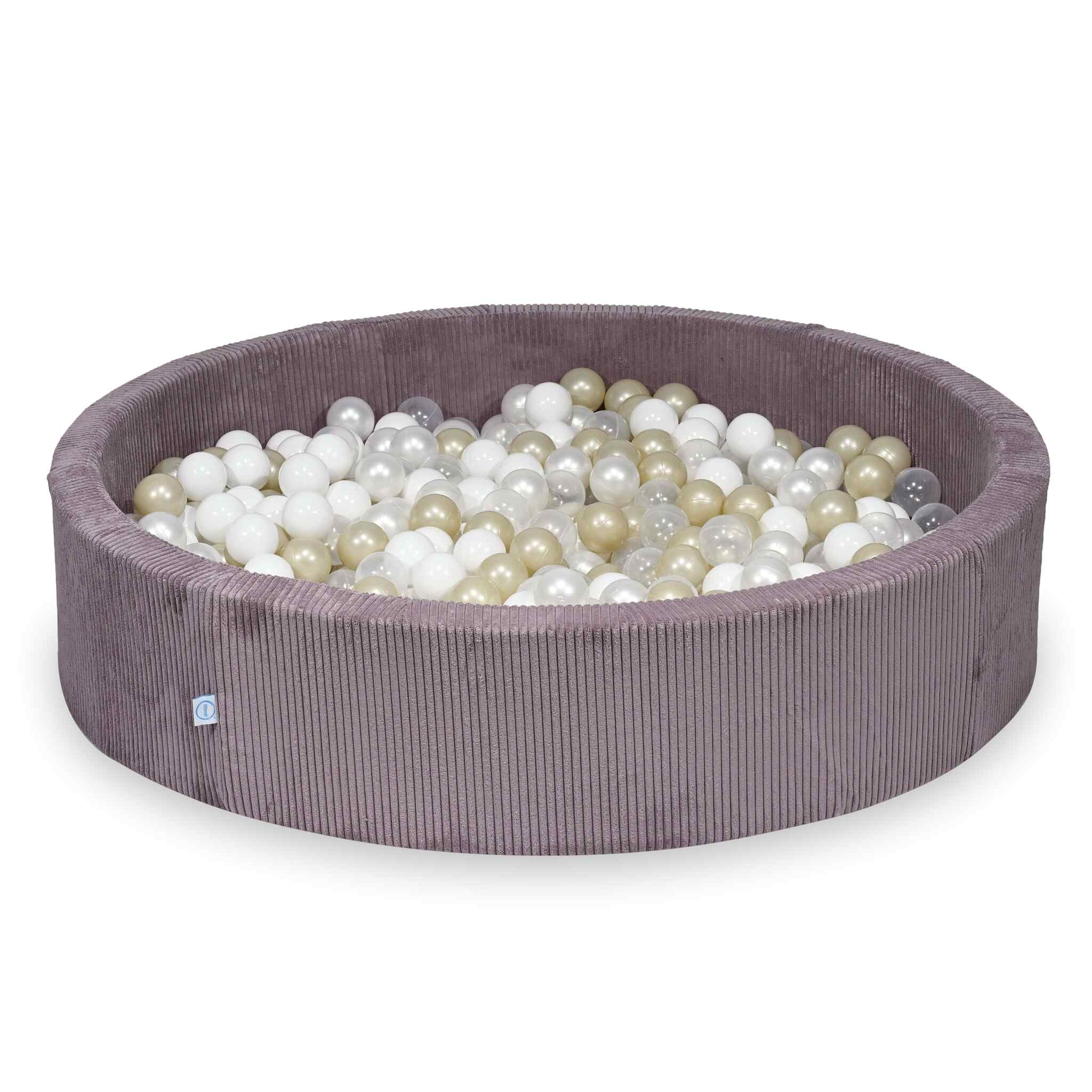 Ball Pit in corduroy lavender 130x30 cm with 600 balls