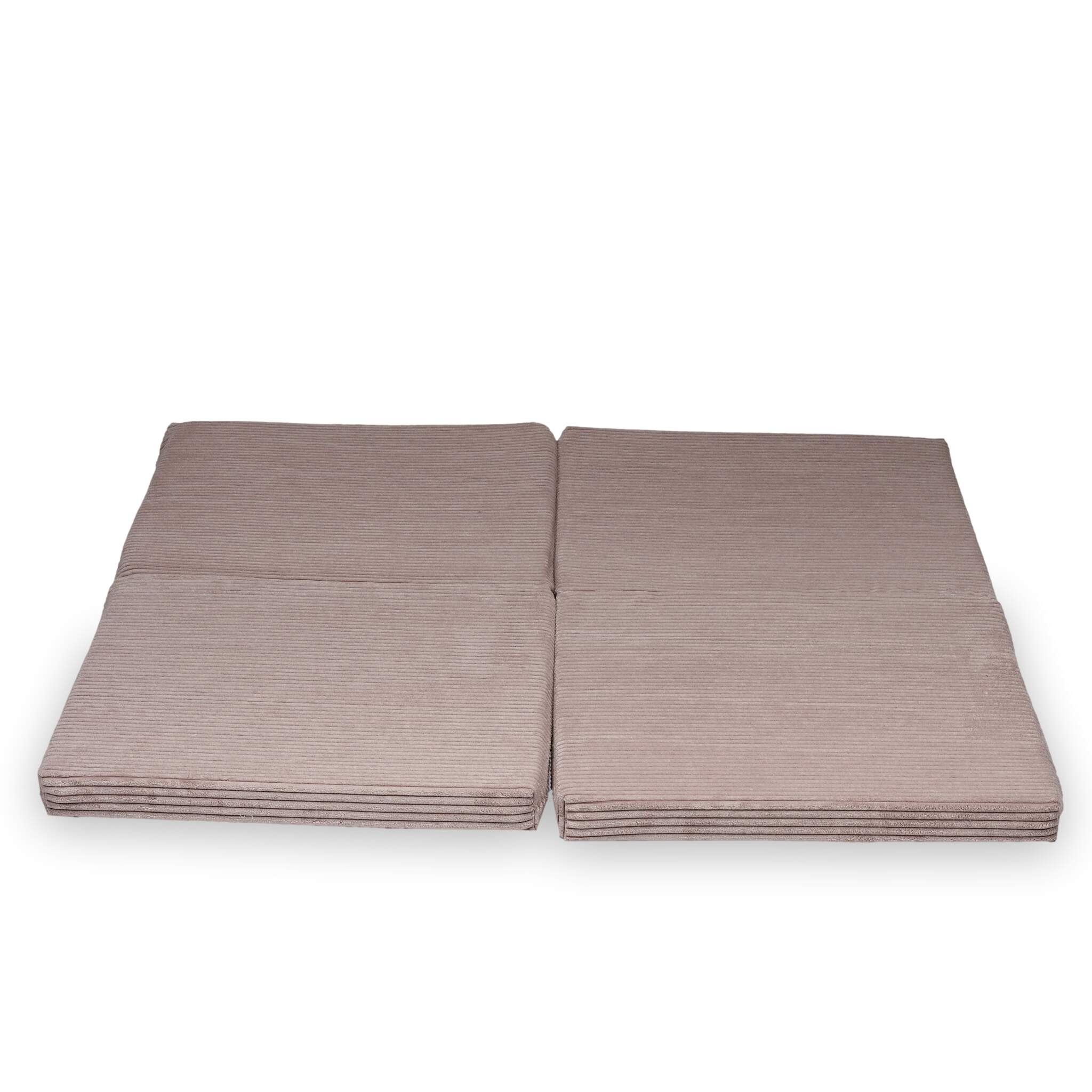 Foldable square baby play mat 120 × 120 cm in Corduroy