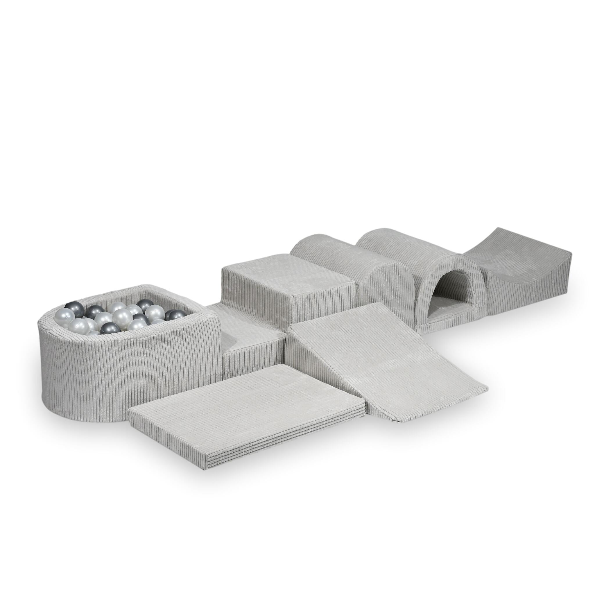 CONFIGURATORE DI PERCORSI MOTORI – set 16 (COIN, collina, gradini, dondolo, PONT, tappetino)