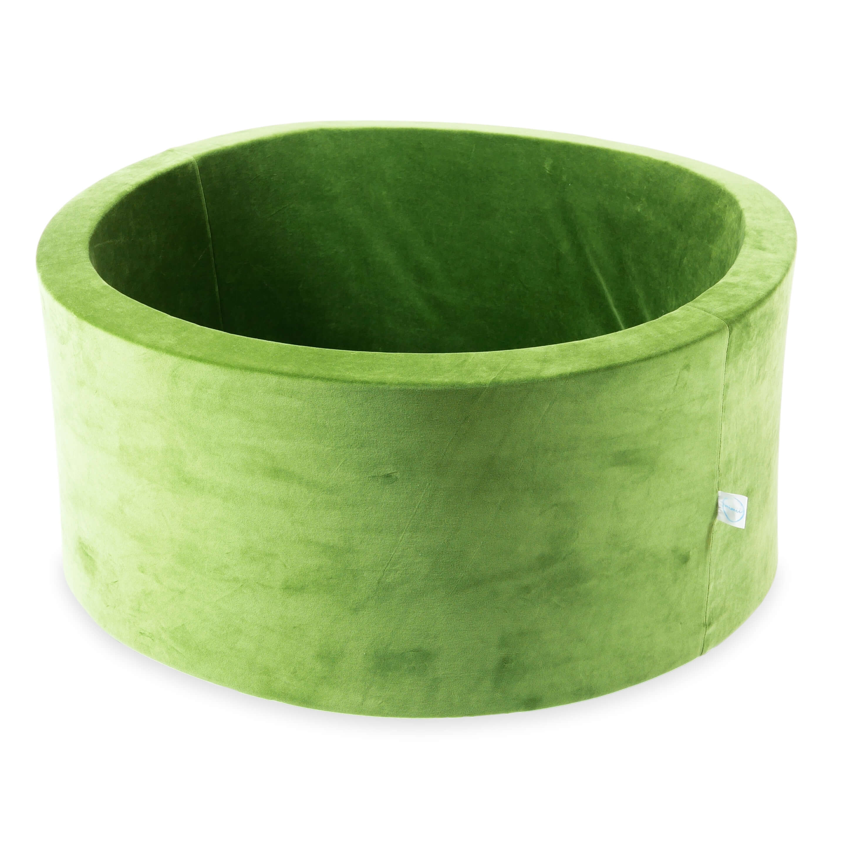 90x40 cm Velvet Soft Olive Ball Pit without Balls