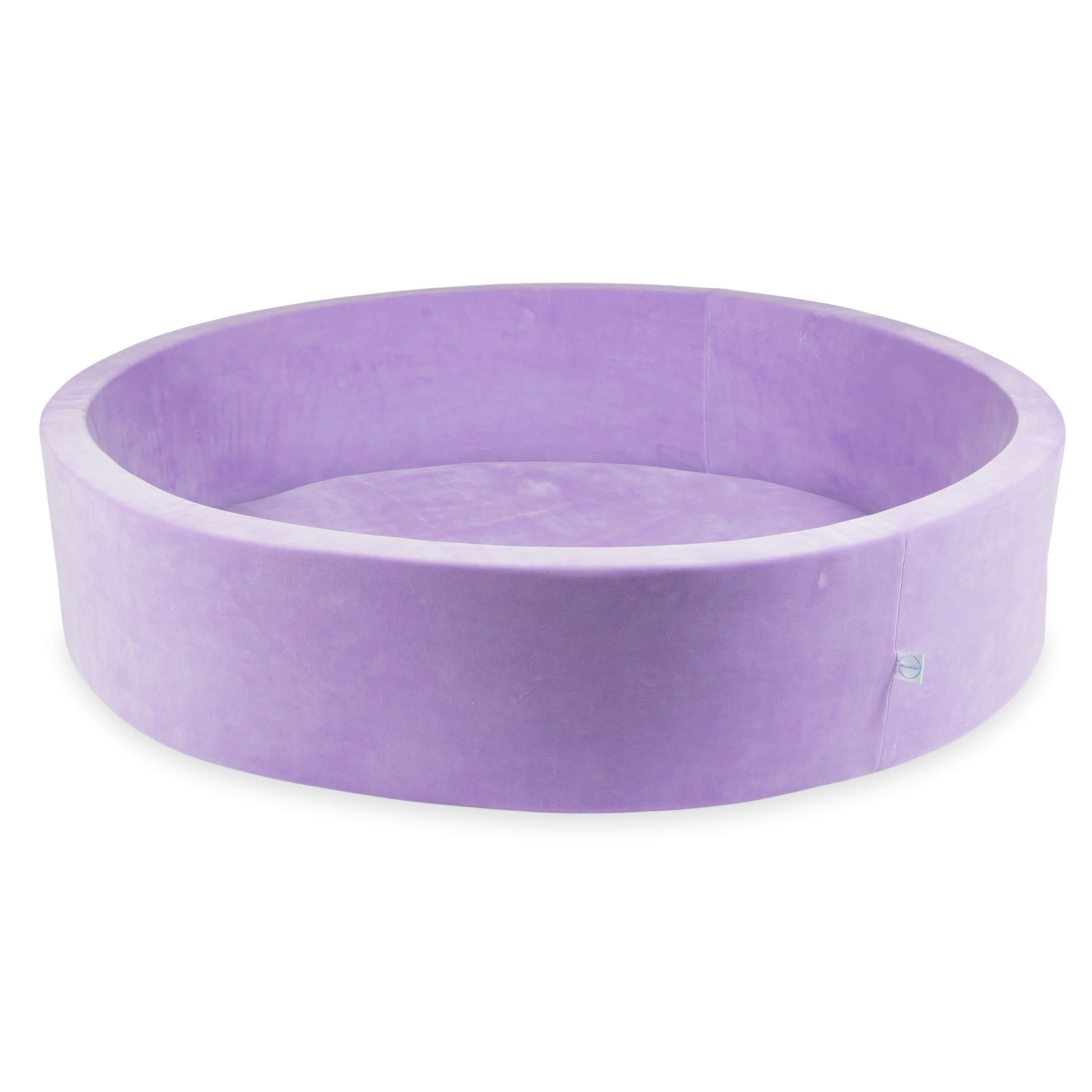 Lilac soft velvet ball pit 130x30 cm without balls