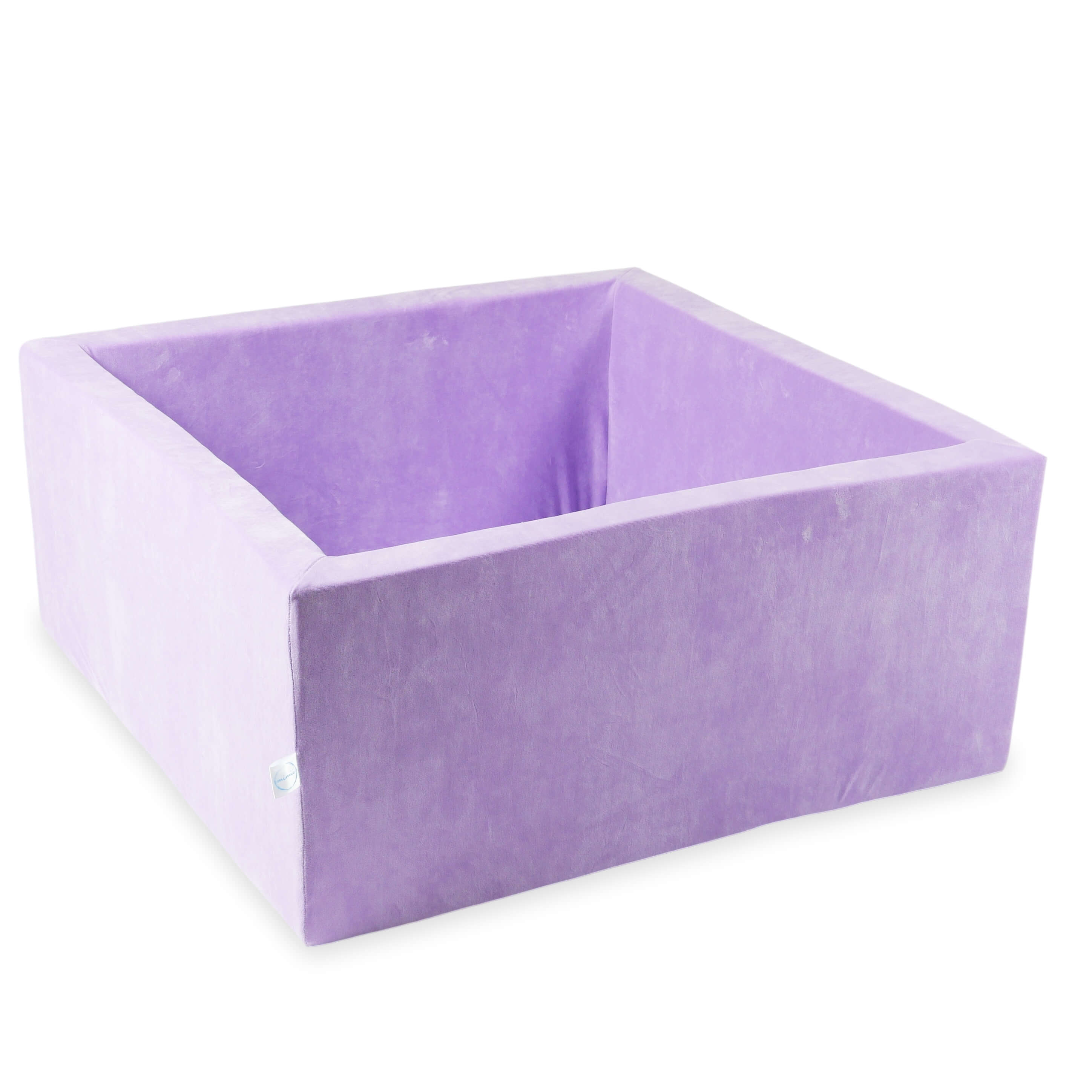 Square ball pit 90x90x40 cm Velvet Soft lilac without balls