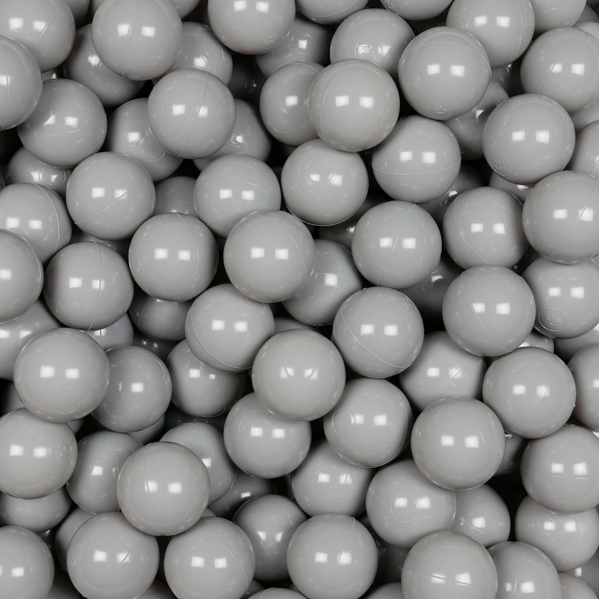Game balls ø7cm 100 pieces gray