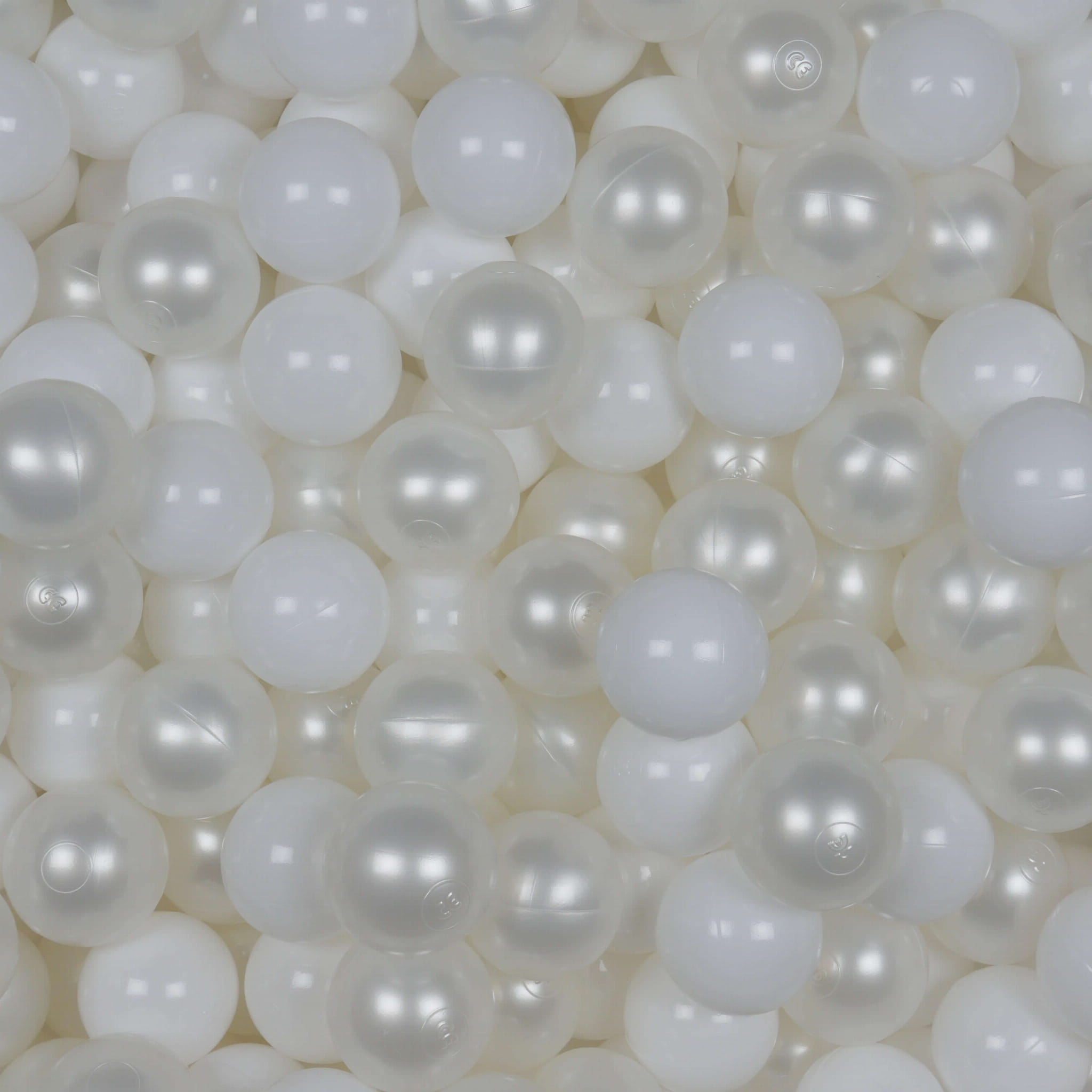 Play balls ø7cm 150 pieces white, pearl