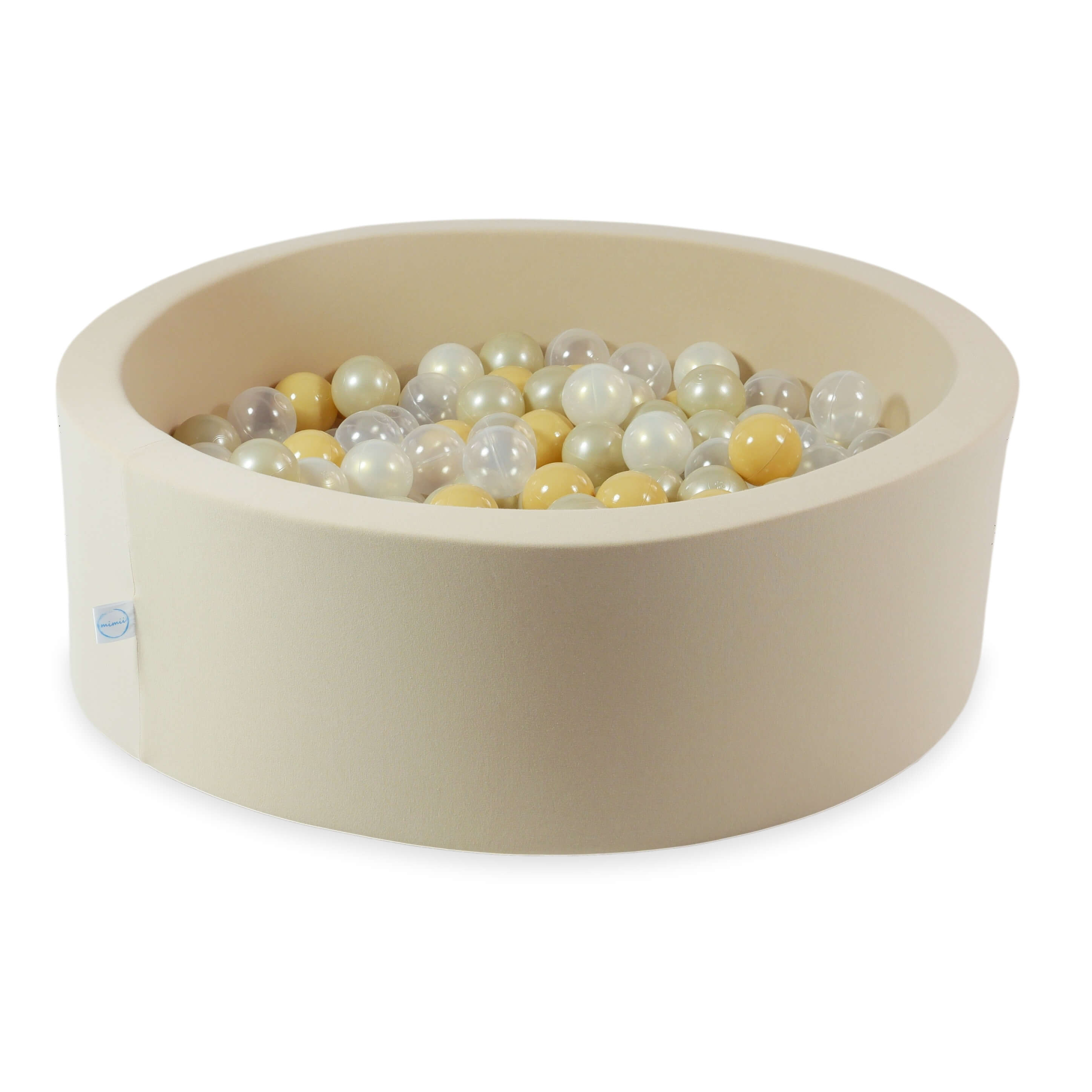 Beige ball pit 90x30 cm with 200 balls